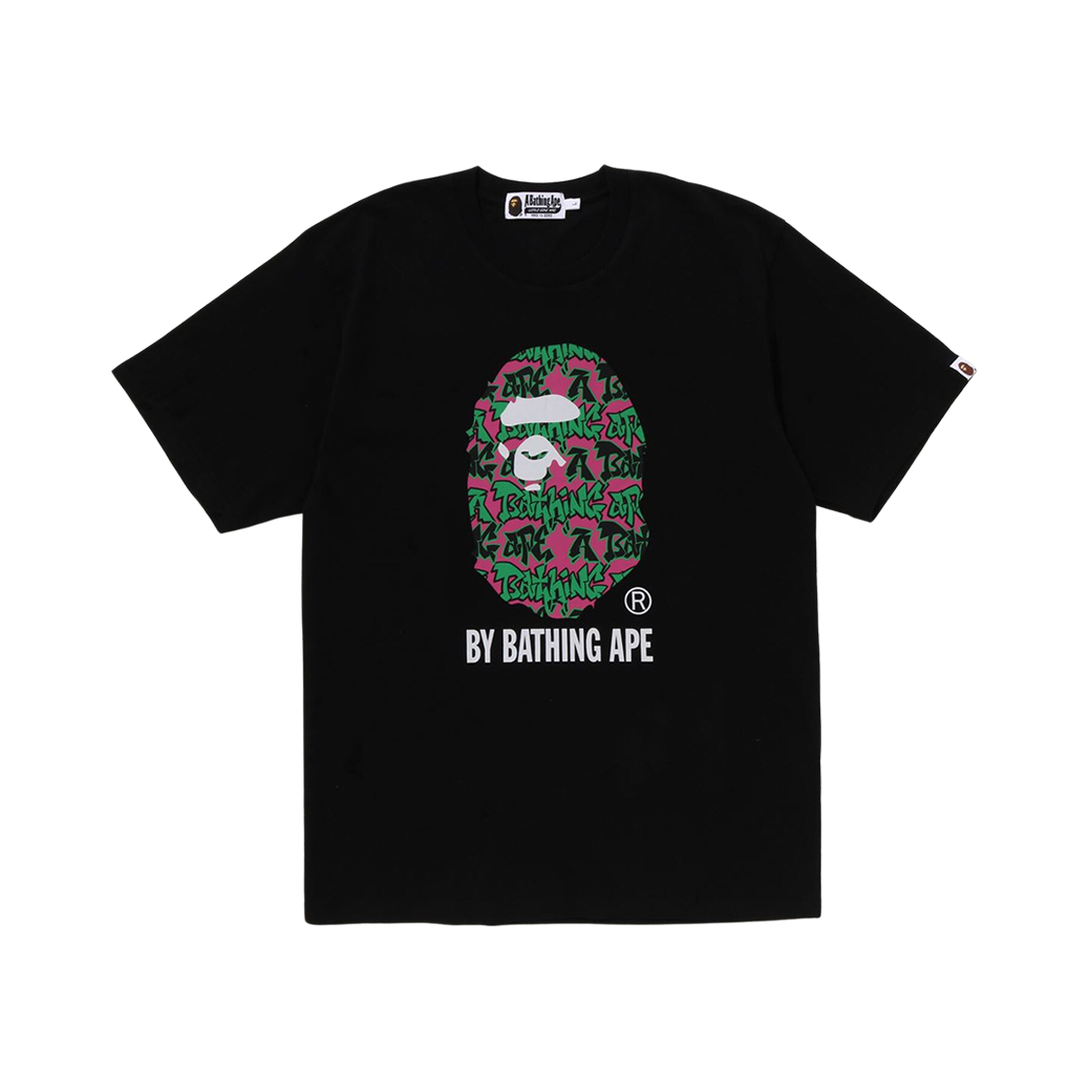 BAPE Graffiti Pattern By Bathing Ape T-Shirt Black 상세 이미지 1