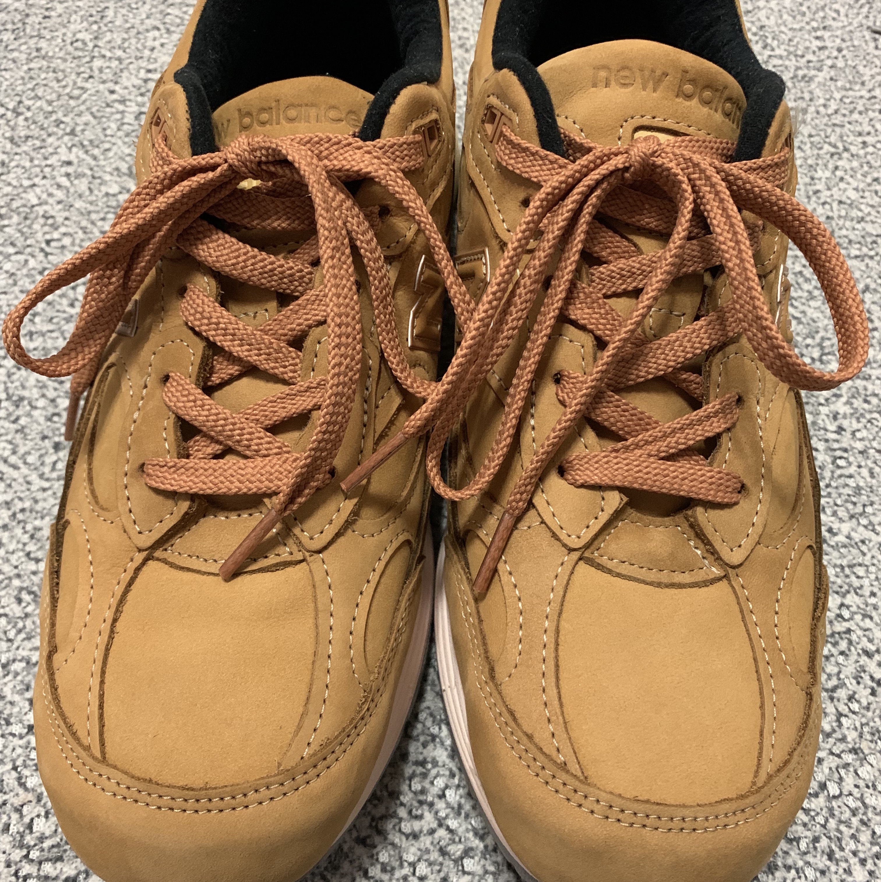 New Balance 992 Made in USA Brown 착용 스타일