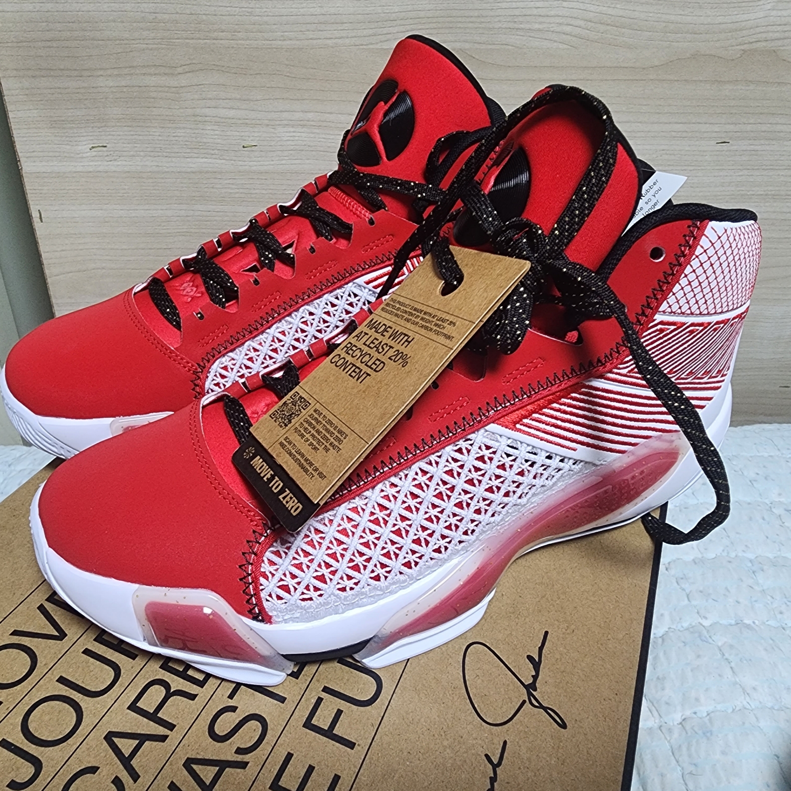 Jordan XXXVIII PF University Red 착용 스타일 - 2