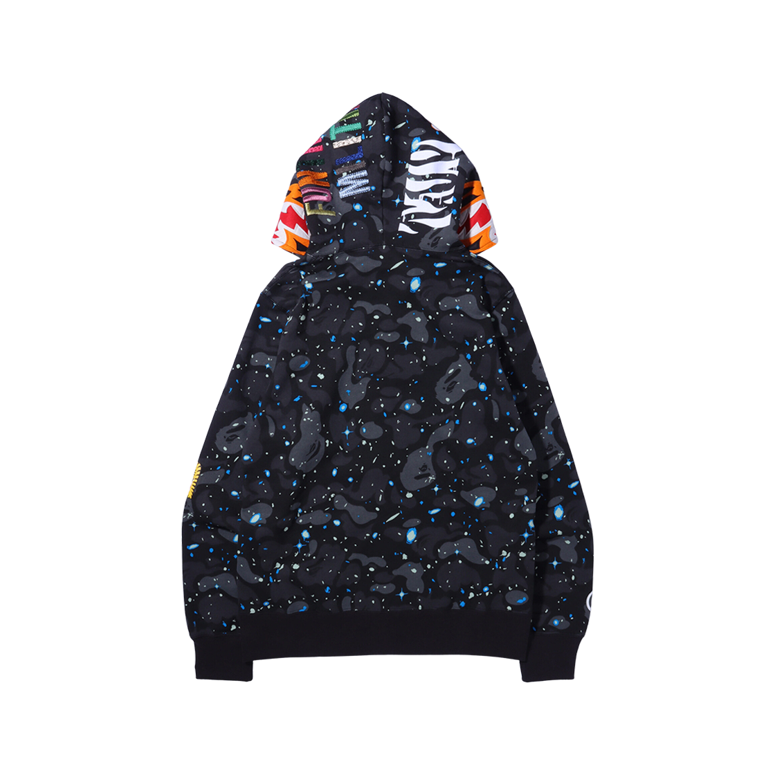 BAPE Space Camo Tiger Full Zip Hoodie Black 상세 이미지 4