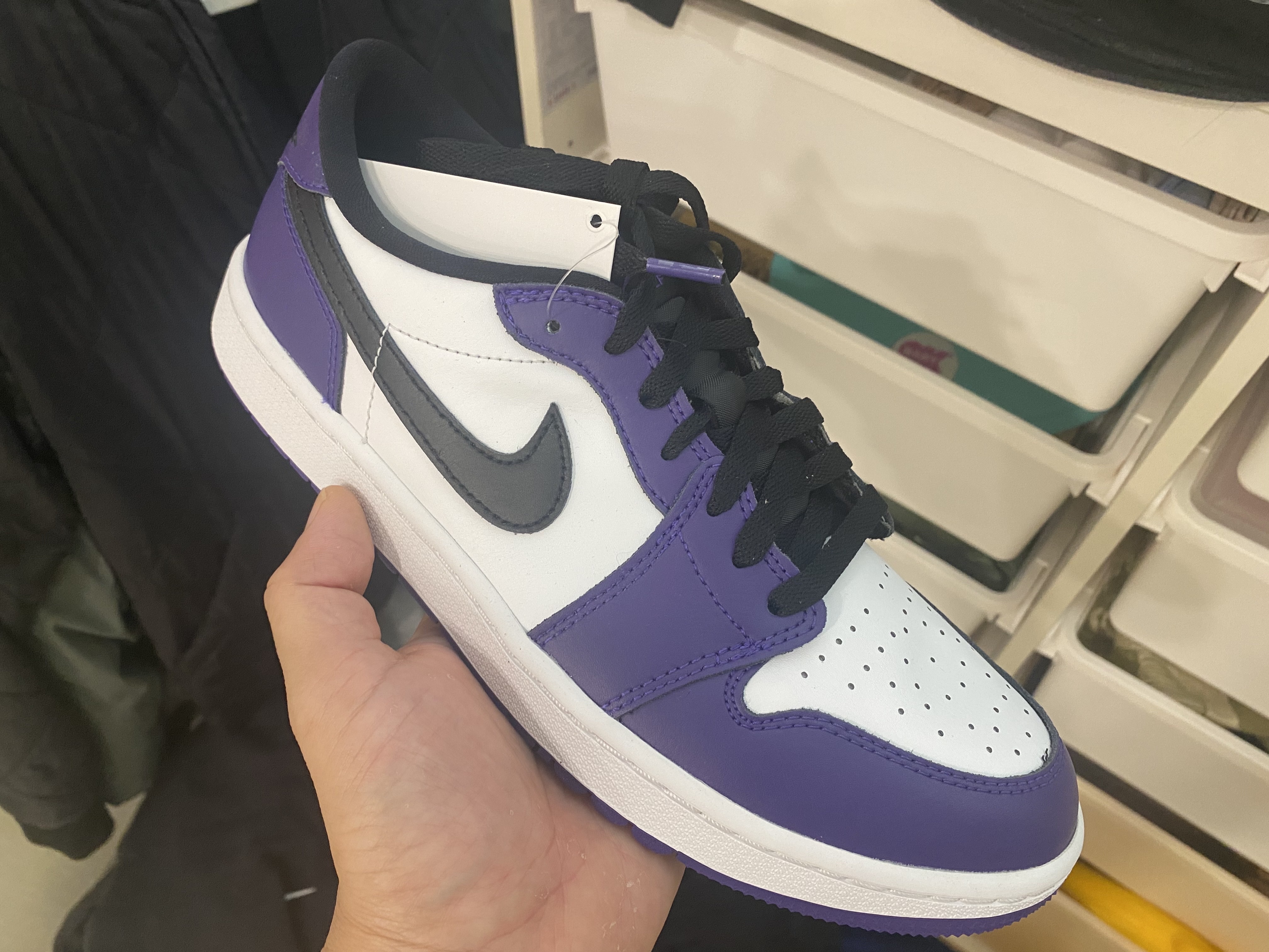 Jordan 1 Low Golf Court Purple 착용 스타일
