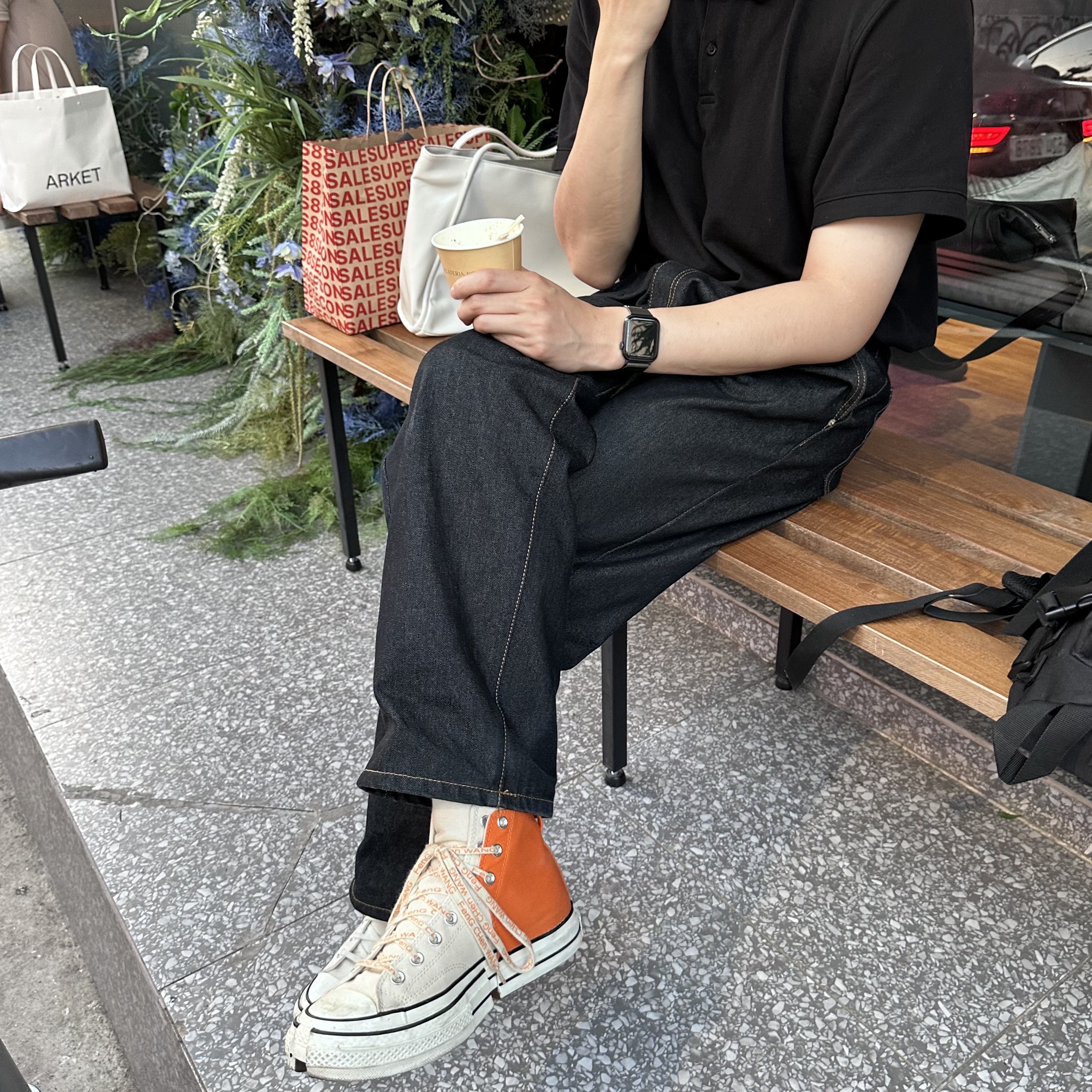 Converse x Feng Chen Wang Chuck 70 2-in-1 Persimmon Orange 착용 스타일