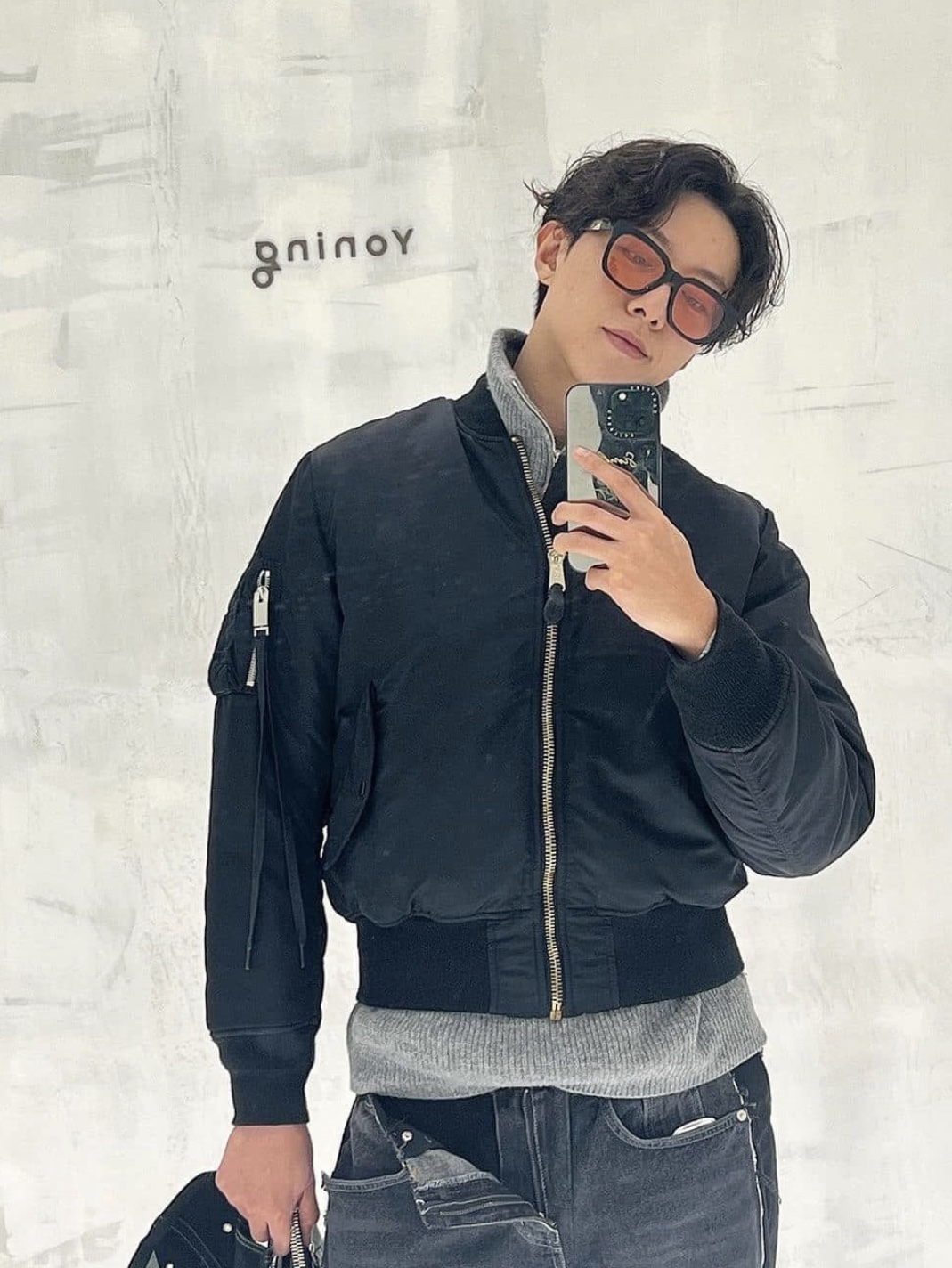 Stussy Built Reversible Bomber Jacket Brown, Carhartt WIP Organic Cotton Dearborn Canvas OG Detroit Jacket Deep Hamilton Brown Aged Canvas - Winter 착용 스타일 - 6