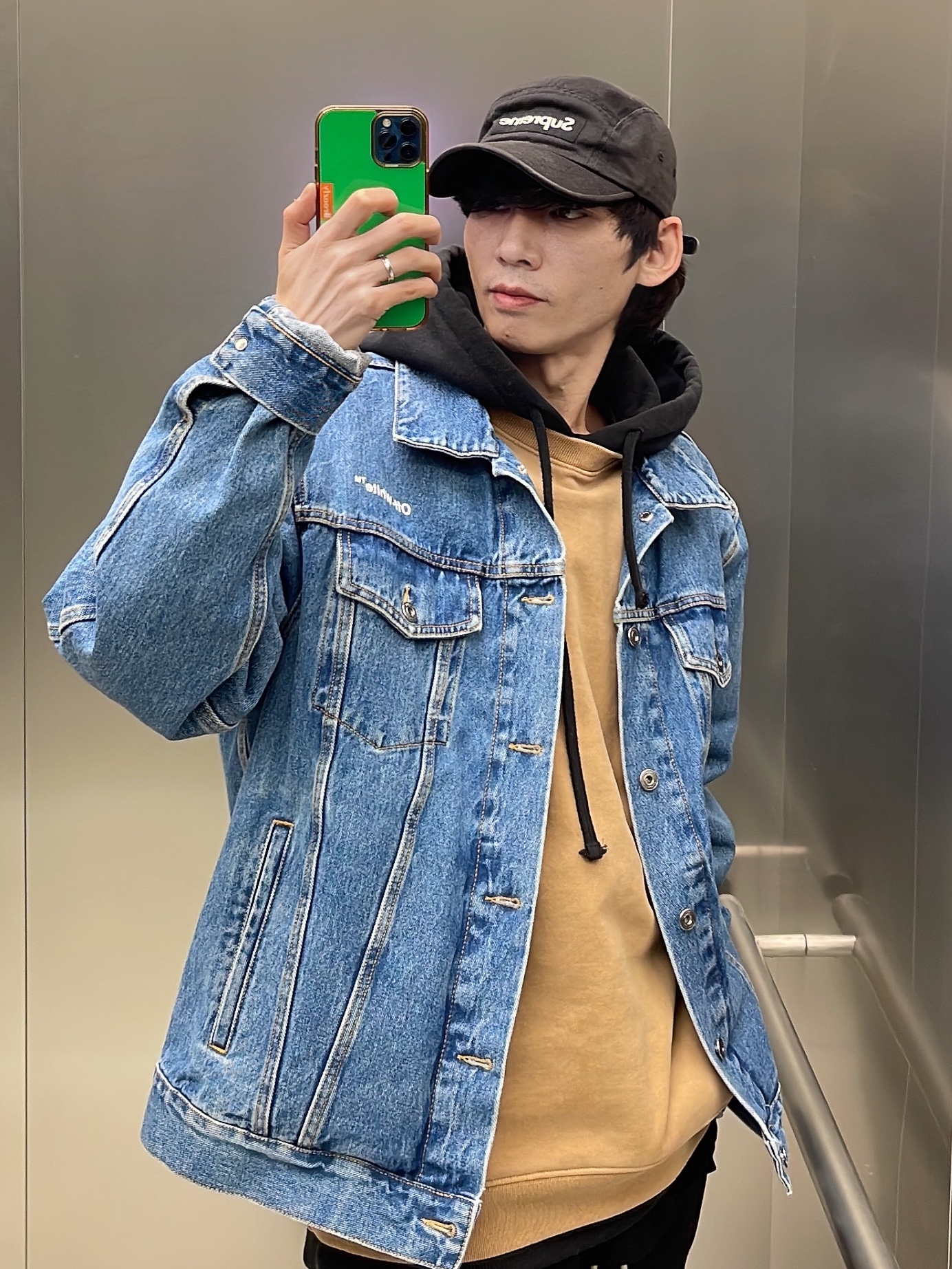 Nike x Tom Sachs General Purpose Shoe Brown, Stussy x Our Legacy Drop Shadow Crew Khaki 착용 스타일 - 6