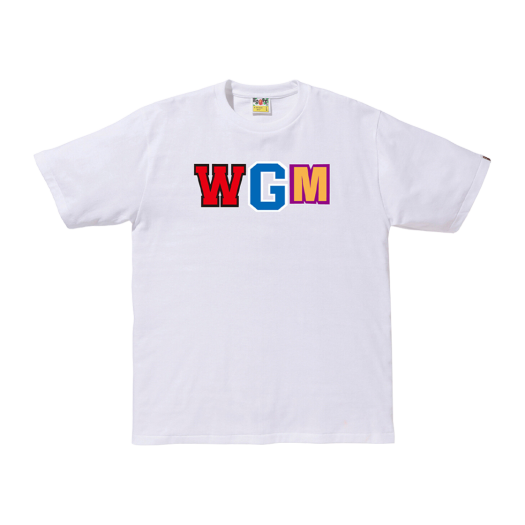 베이프 WGM 샤크 티셔츠 화이트