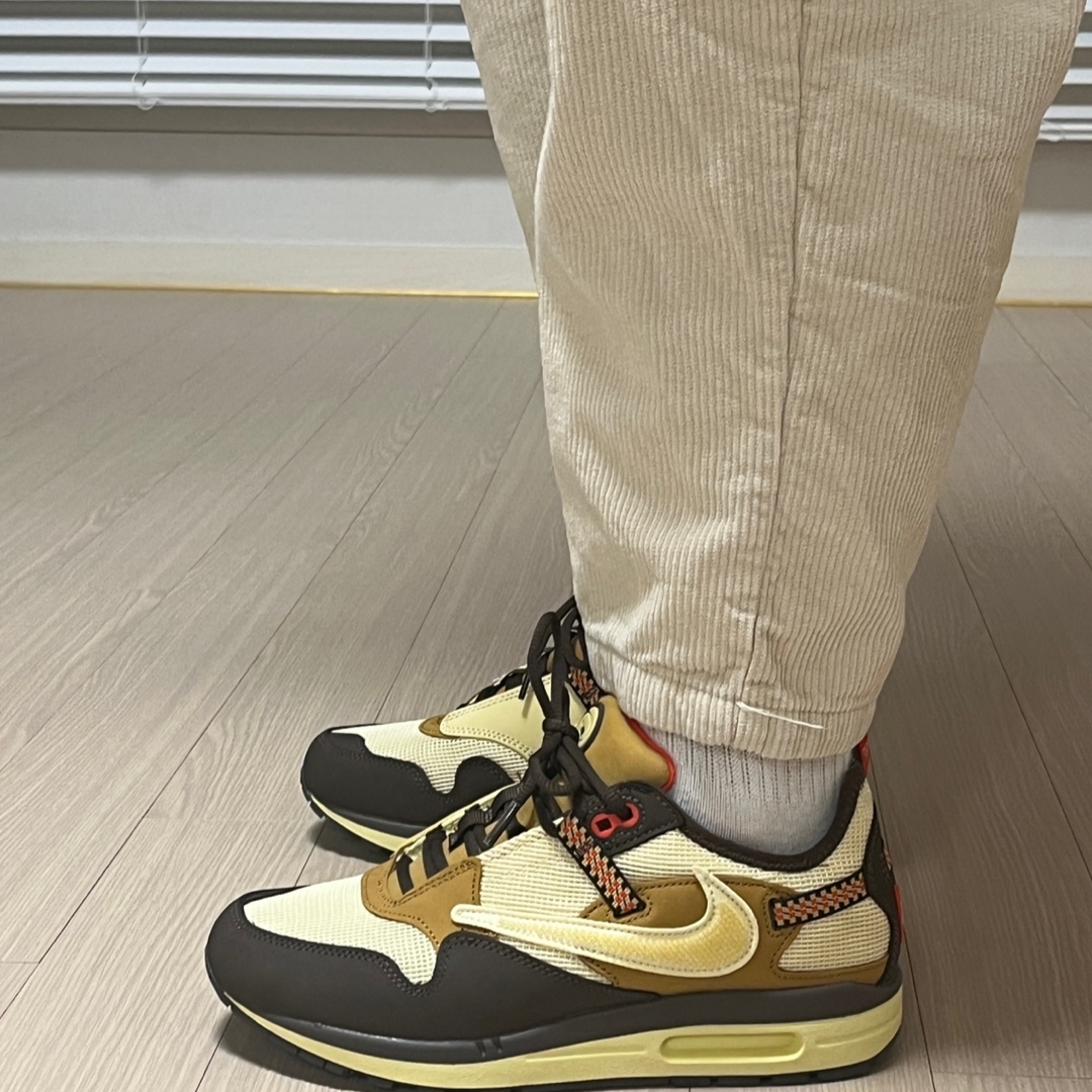 Nike x Travis Scott Air Max 1 Cact.us Brown 착용 스타일