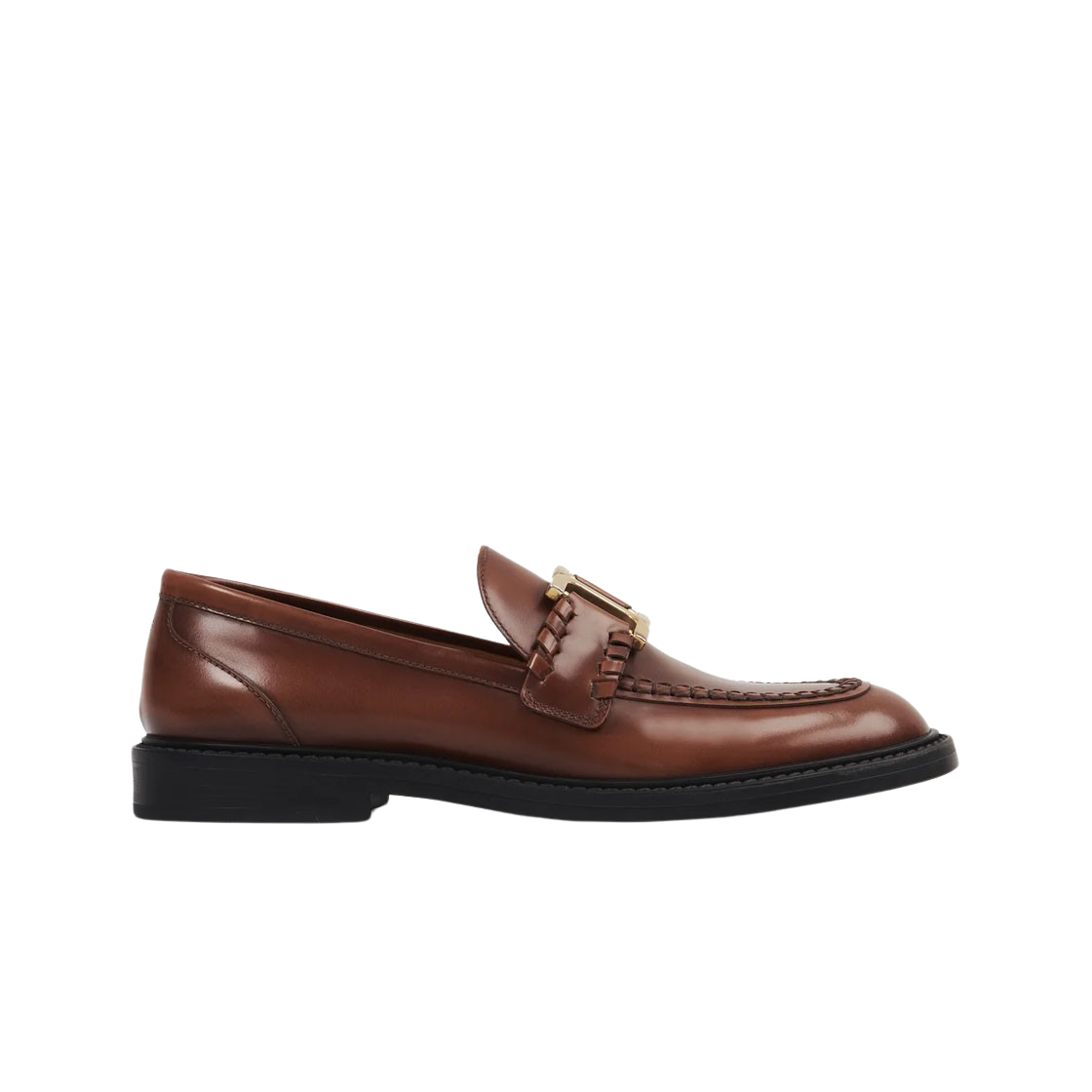 CHC23A911EY25M (W) Chloe Marcie Brushed Calfskin Loafer Tan