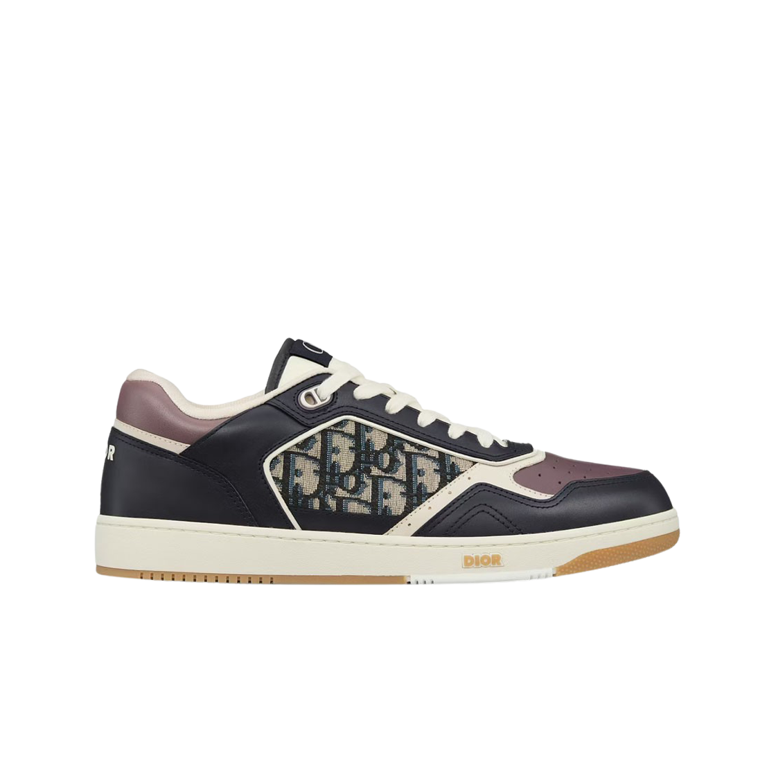 Dior B27 Low-Top Sneakers Deep Blue Smooth Calfskin Beige Black Dior Oblique Jacquard 상세 이미지 1