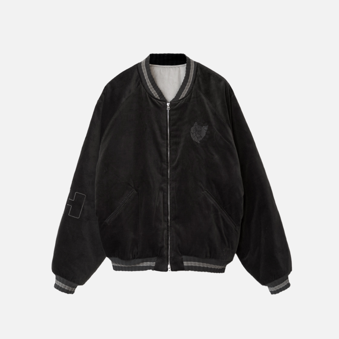 폴리테루 행크 벨벳 수베니어 자켓 브라운(Polyteru HANK Velvet Souvenir Jacket Brown)