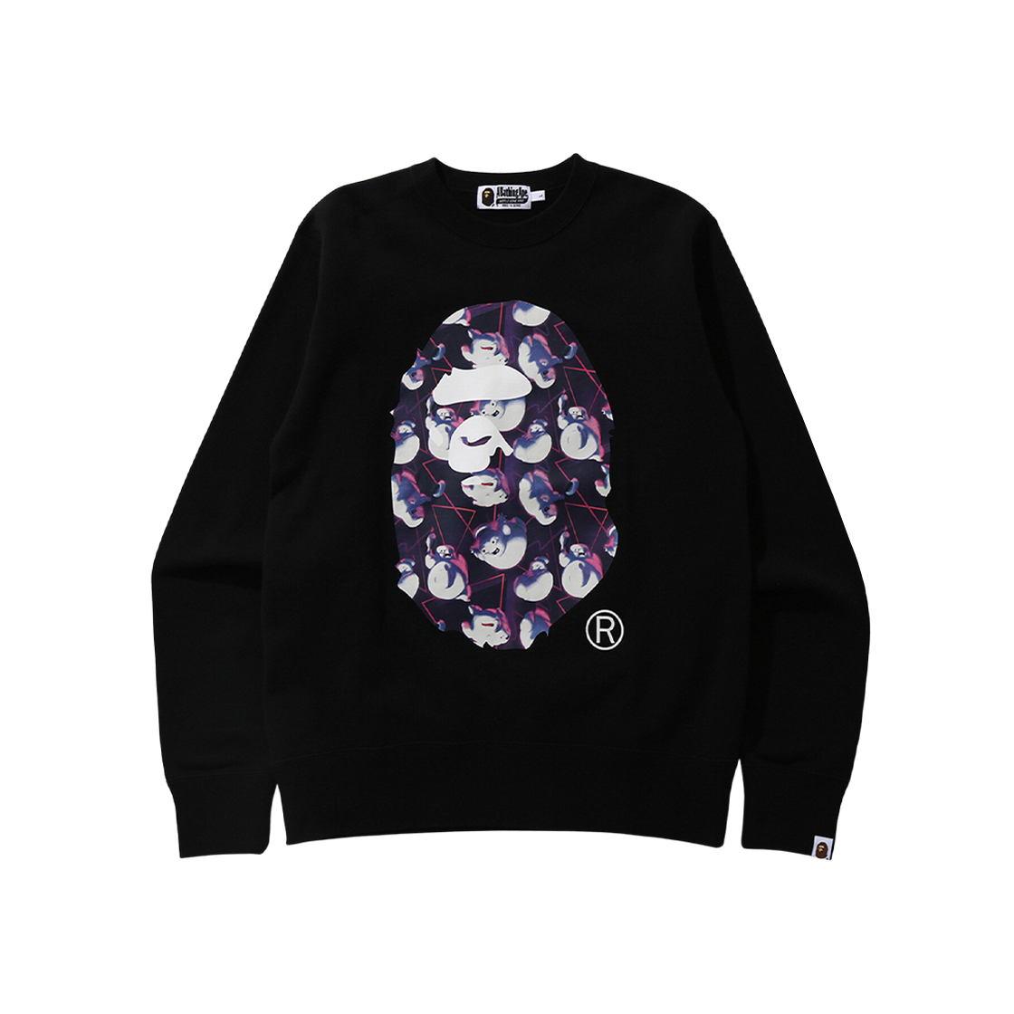 BAPE x Ghostbusters Ape Head Crewneck Black 상세 이미지 1