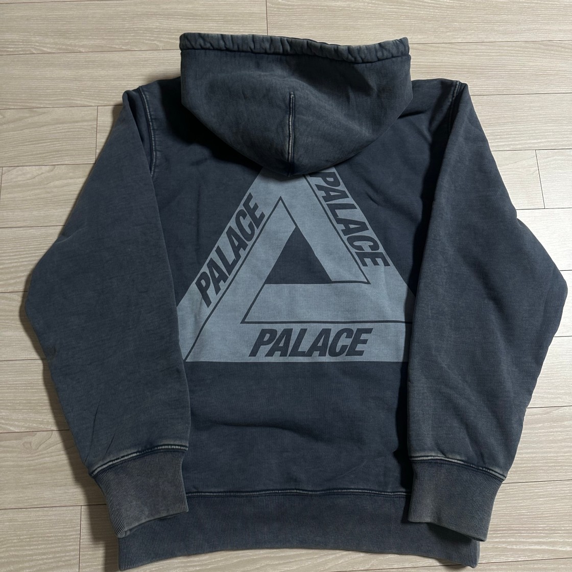 팔라스 워시드 아웃 트라이퍼그 후드 네이비 - 23FW | Palace | KREAM