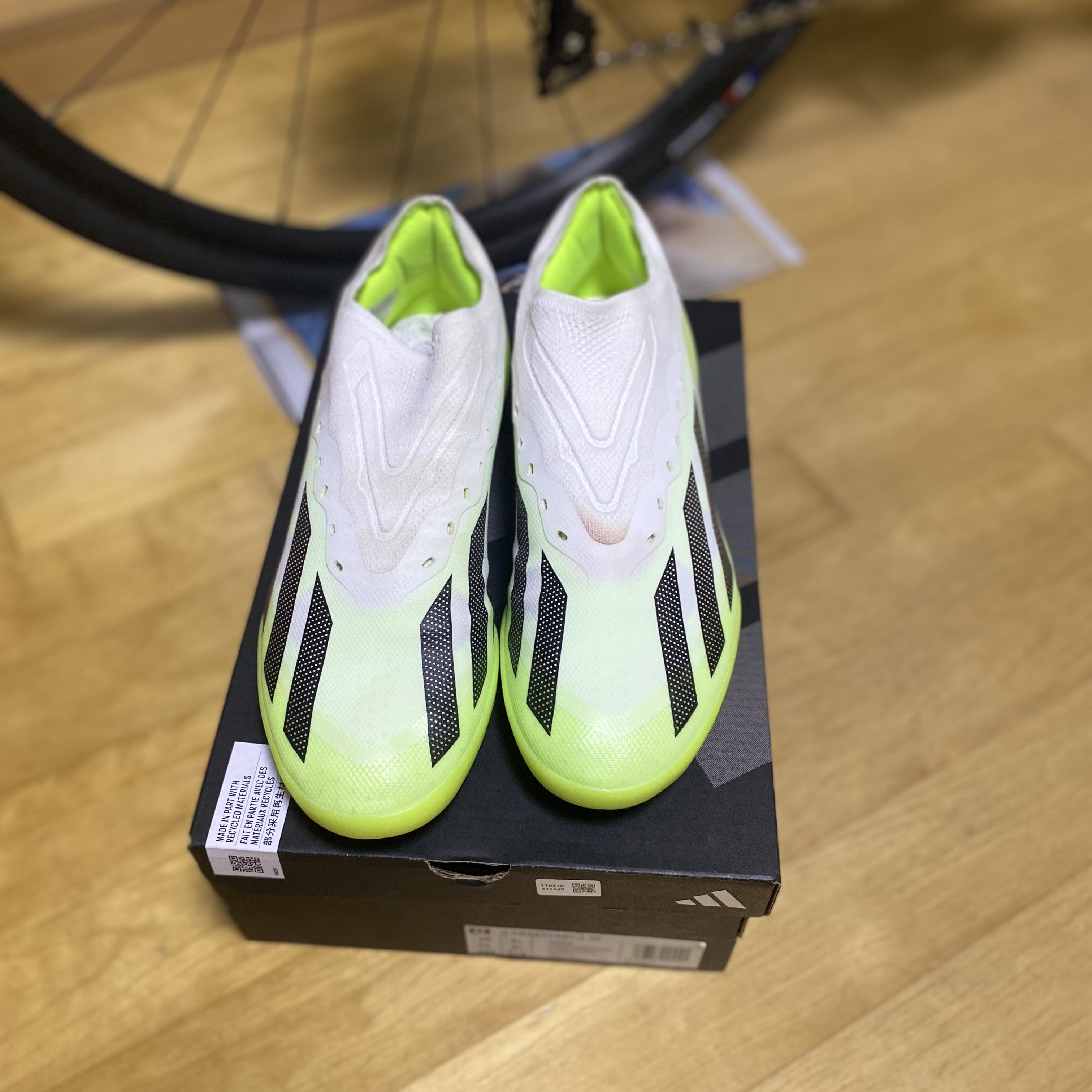 Adidas X Crazyfast.1 TF Lucid Lemon 착용 스타일 - 1