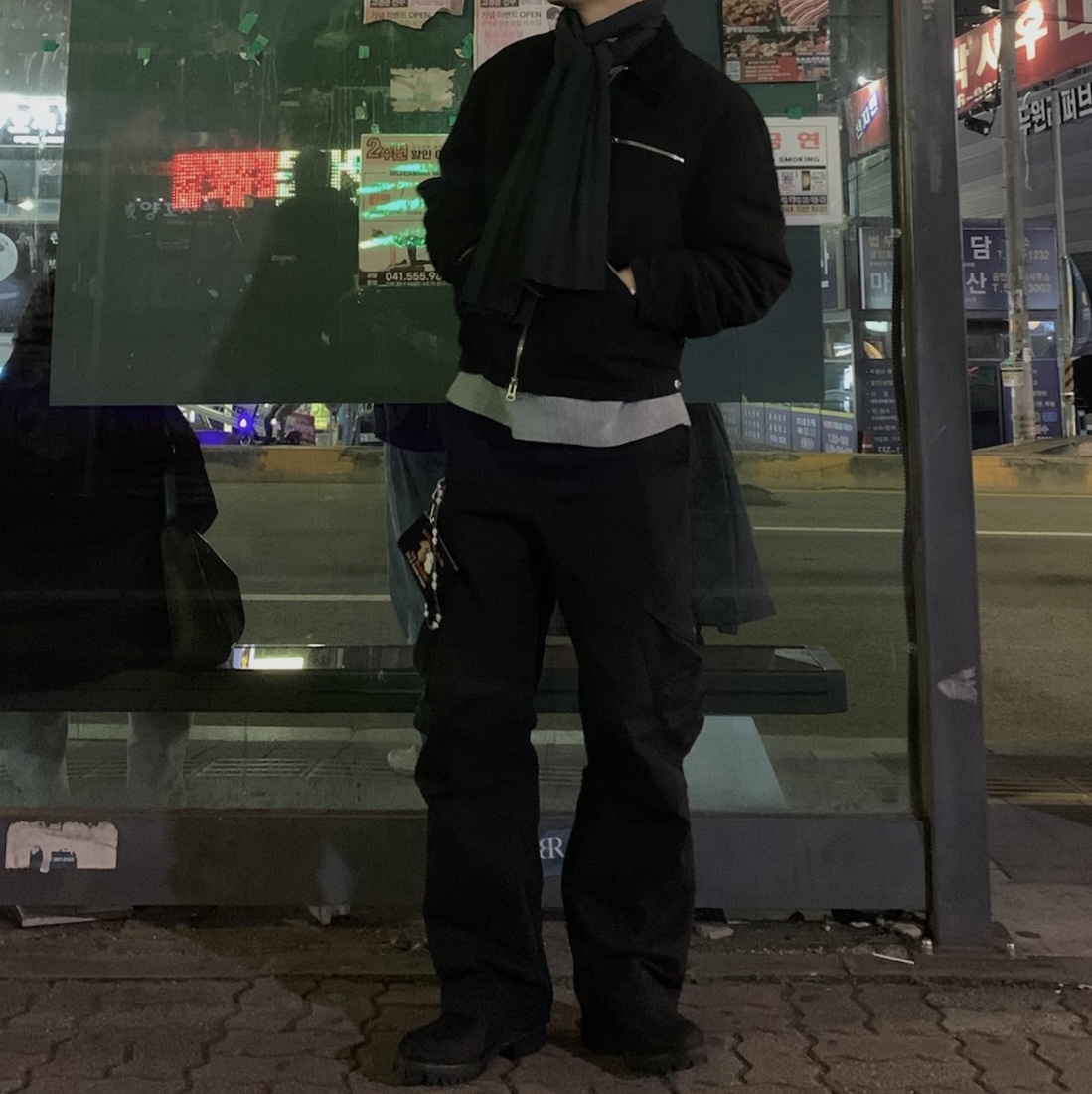 Timberland Premium 6 inch Waterproof Boot Black Nubuck - Wide, Ignota Core:6 Washed Cargo Pants Black 착용 스타일