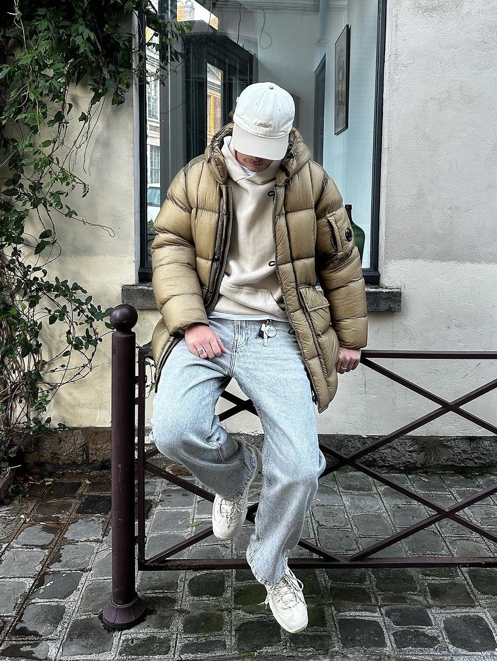 C.P. Company DD Shell Hooded Down Jacket Golden Palm Yellow - 22FW, Nike ACG Therma-Fit ADV Lunar Lake Puffer Jacket Black - Asia 착용 스타일 - 7