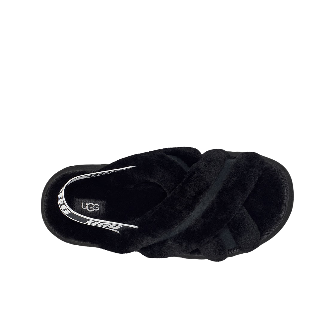 (W) 어그 디스코 크로스 슬라이드 블랙((W) UGG Disco Cross Slide Black) - 2