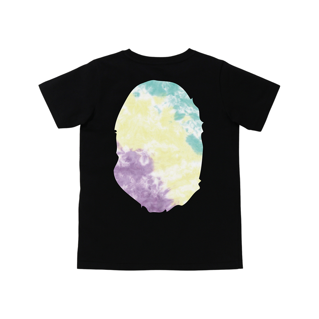 (W) BAPE Tie-Dye Big Ape Head T-Shirt Black 상세 이미지 2