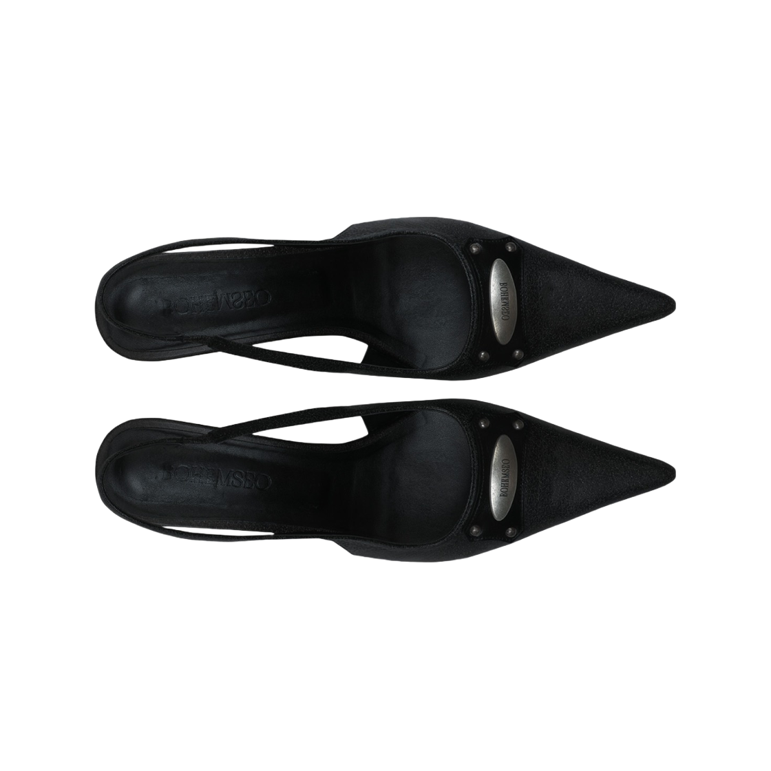 (W) 보헤미안 서울 빈티지 레더 슬링백 빈티지 블랙((W) Bohemian Seoul Vintage Leather Slingback Vintage Black) - 2