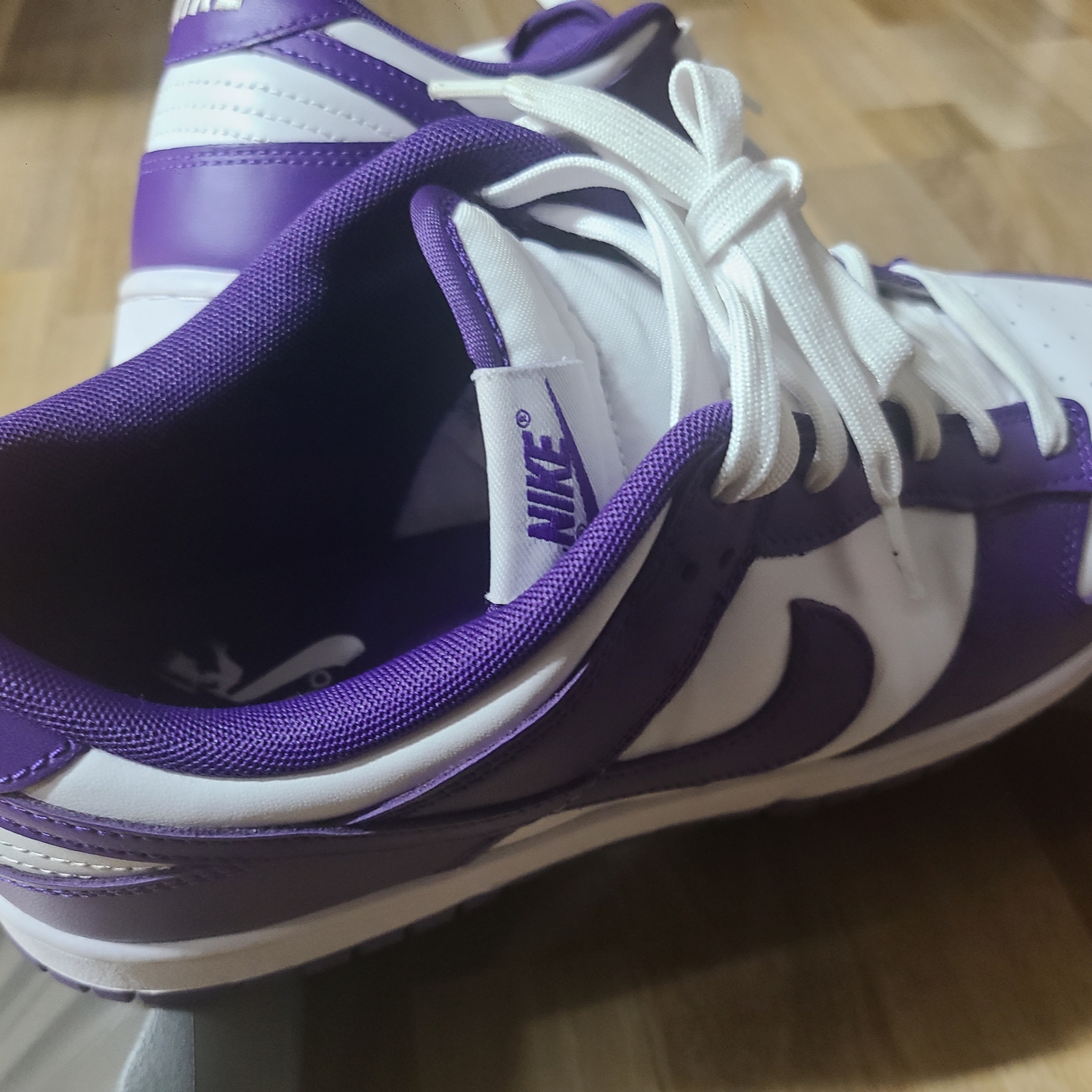Nike Dunk Low Retro Championship Court Purple 착용 스타일