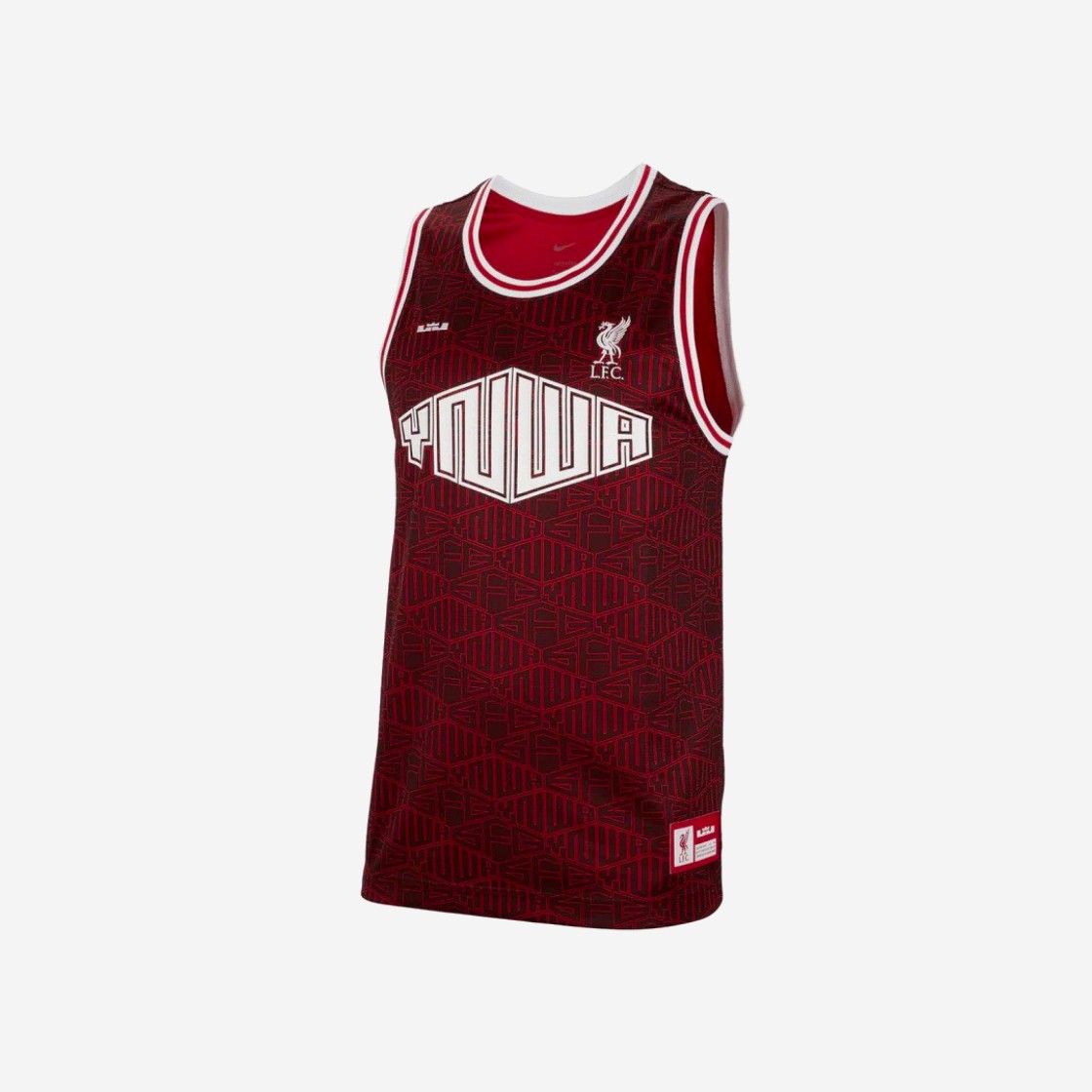 Nike x LeBron x Liverpool FC DNA Basketball Jersey Burgundy Crush - Asia 상세 이미지 1