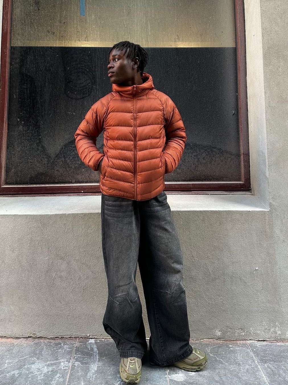 C.P. Company DD Shell Hooded Down Jacket Golden Palm Yellow - 22FW, Nike ACG Therma-Fit ADV Lunar Lake Puffer Jacket Black - Asia 착용 스타일 - 8
