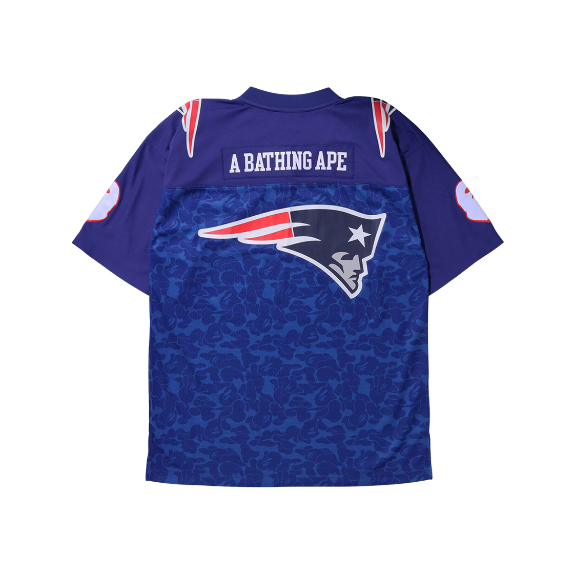 BAPE x Mitchell & Ness NFL New England Patriots Legacy Jersey Blue 상세 이미지 2