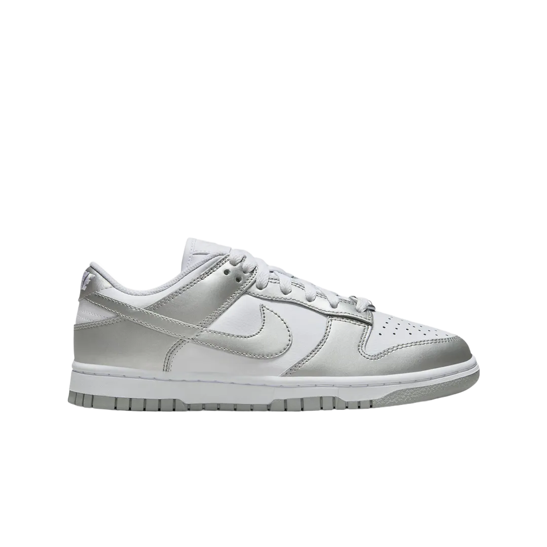 FV1311-100 (W) Nike Dunk Low White Metallic Silver
