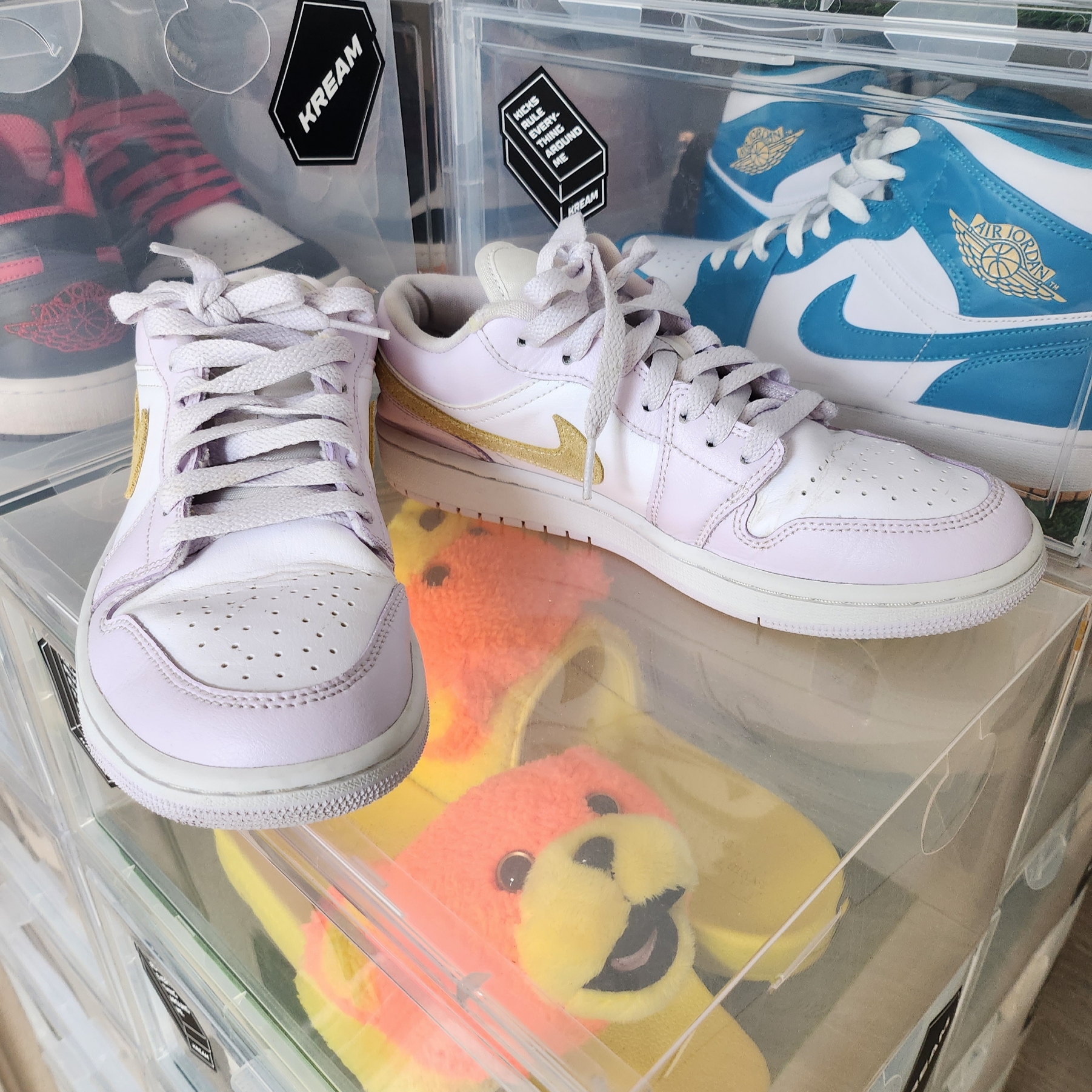 (W) Jordan 1 Low Barely Grape Lemon Wash 착용 스타일