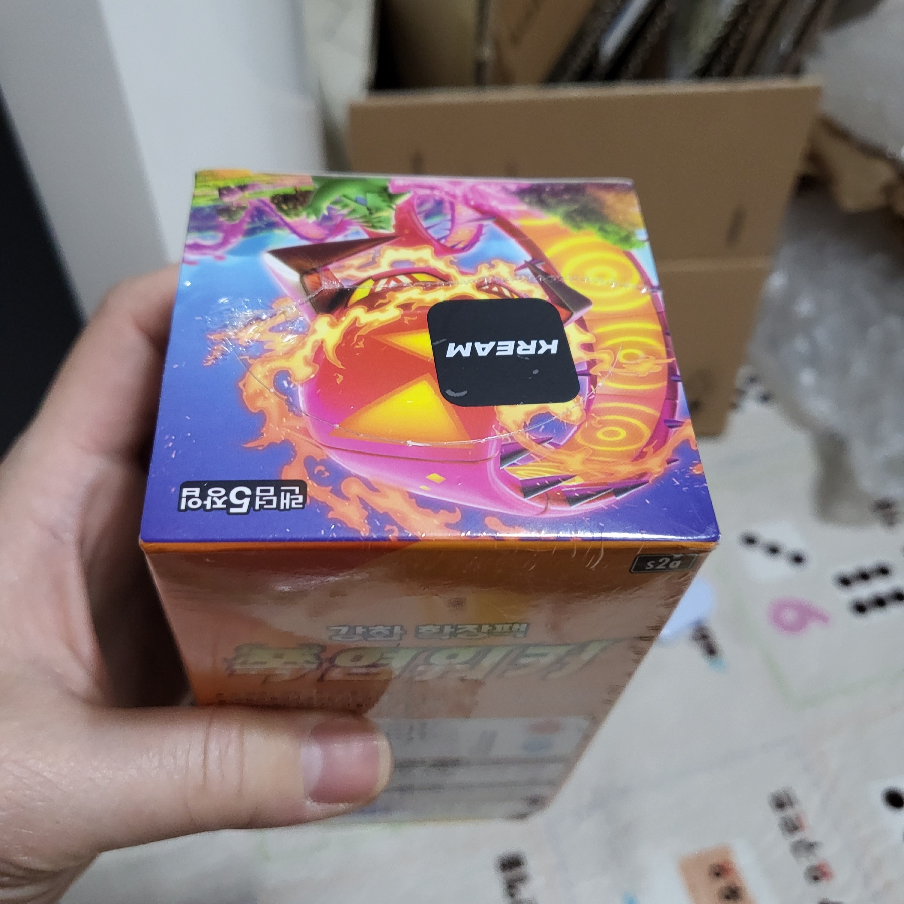 Pokemon TCG Sword & Shield Enhanced Expansion Pack Flame Walker Box (Pack of 30/Korean Ver.) 착용 스타일 - 1