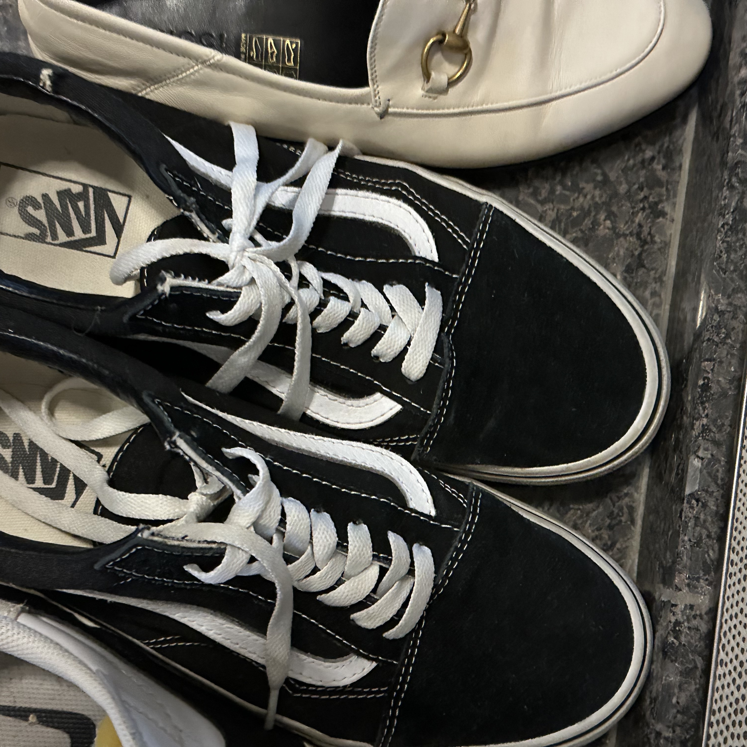Vans Old Skool Platform Black White 착용 스타일