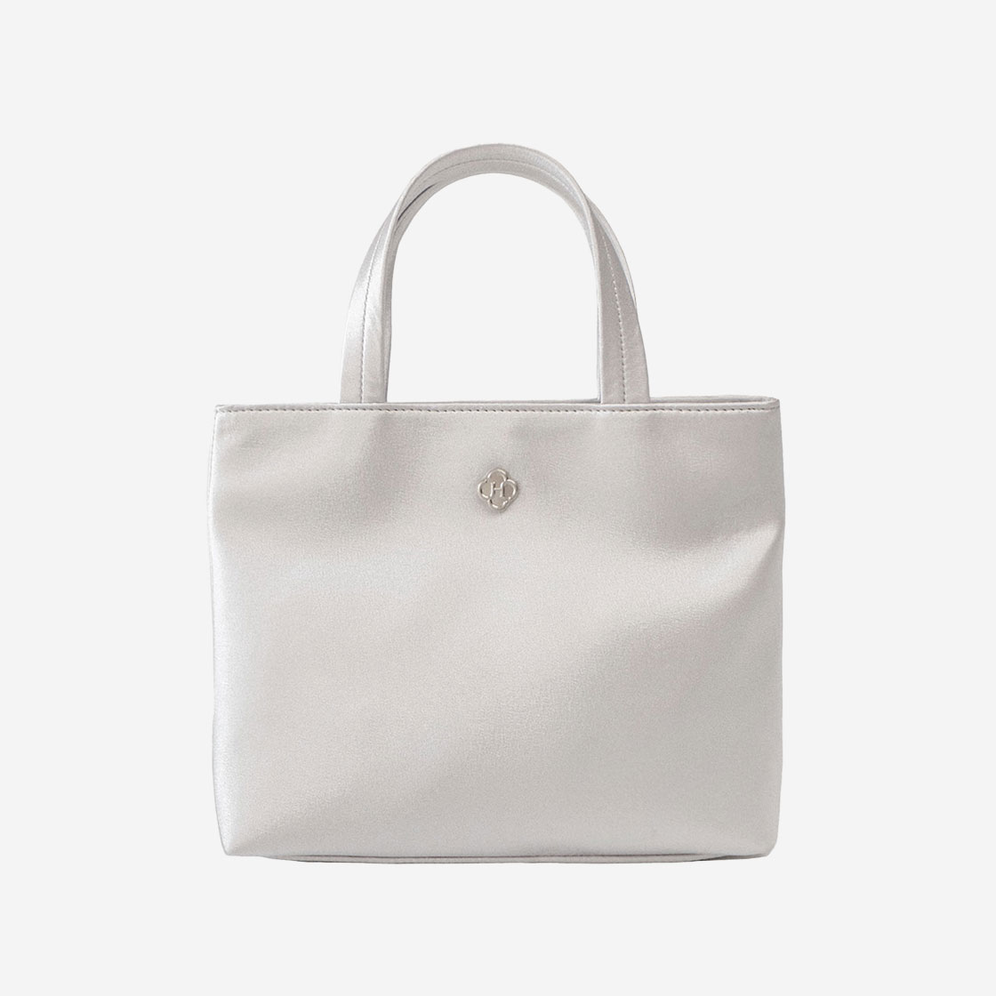 H231M2SV Heeari Women Mari Silk Tote Bag Silver