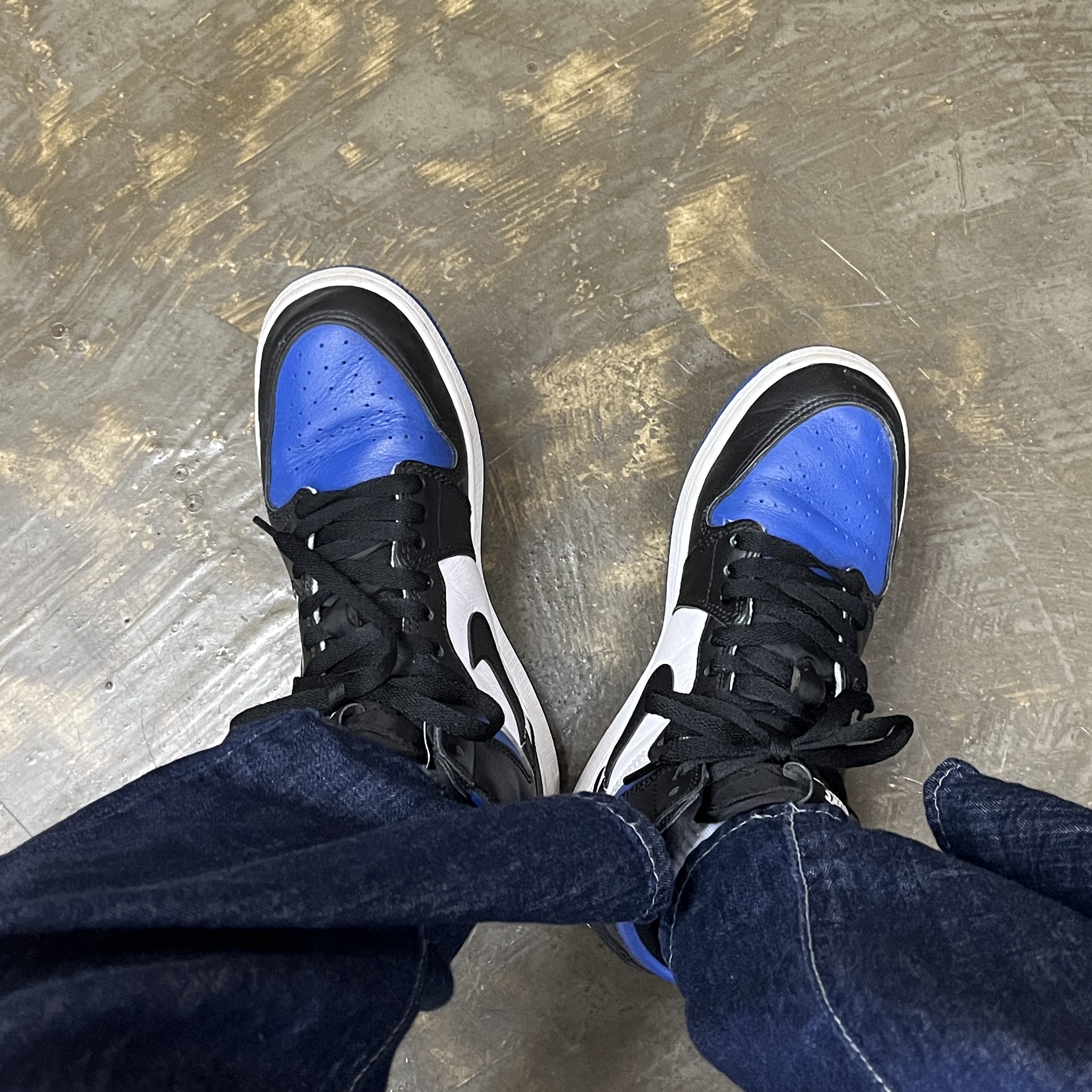(GS) Jordan 1 Retro High OG Royal Toe 착용 스타일