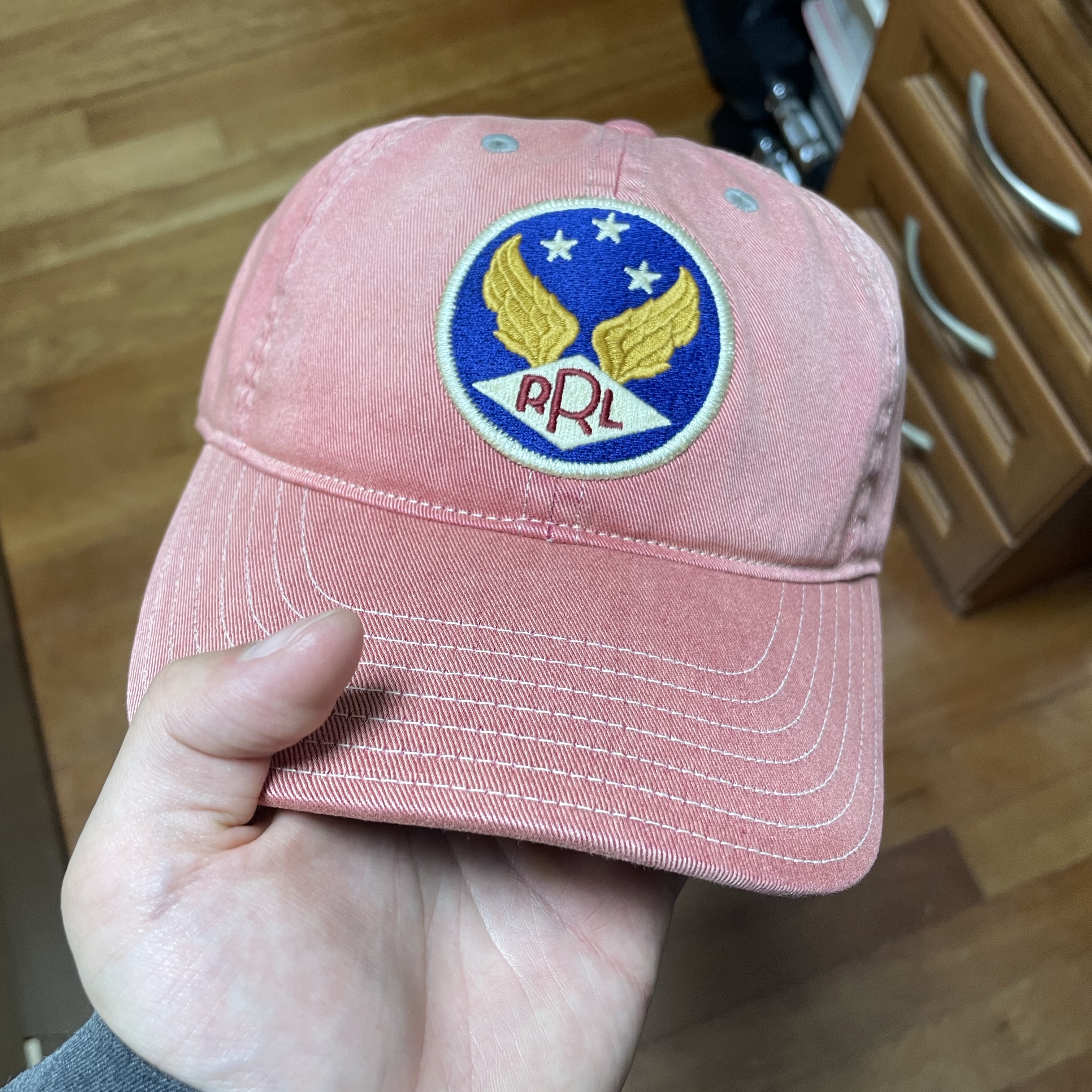 Double RL Garment Dyeing Twill Ball Cap Red, Orslow 5032 US Army Fatigue Pants Green 착용 스타일 - 1