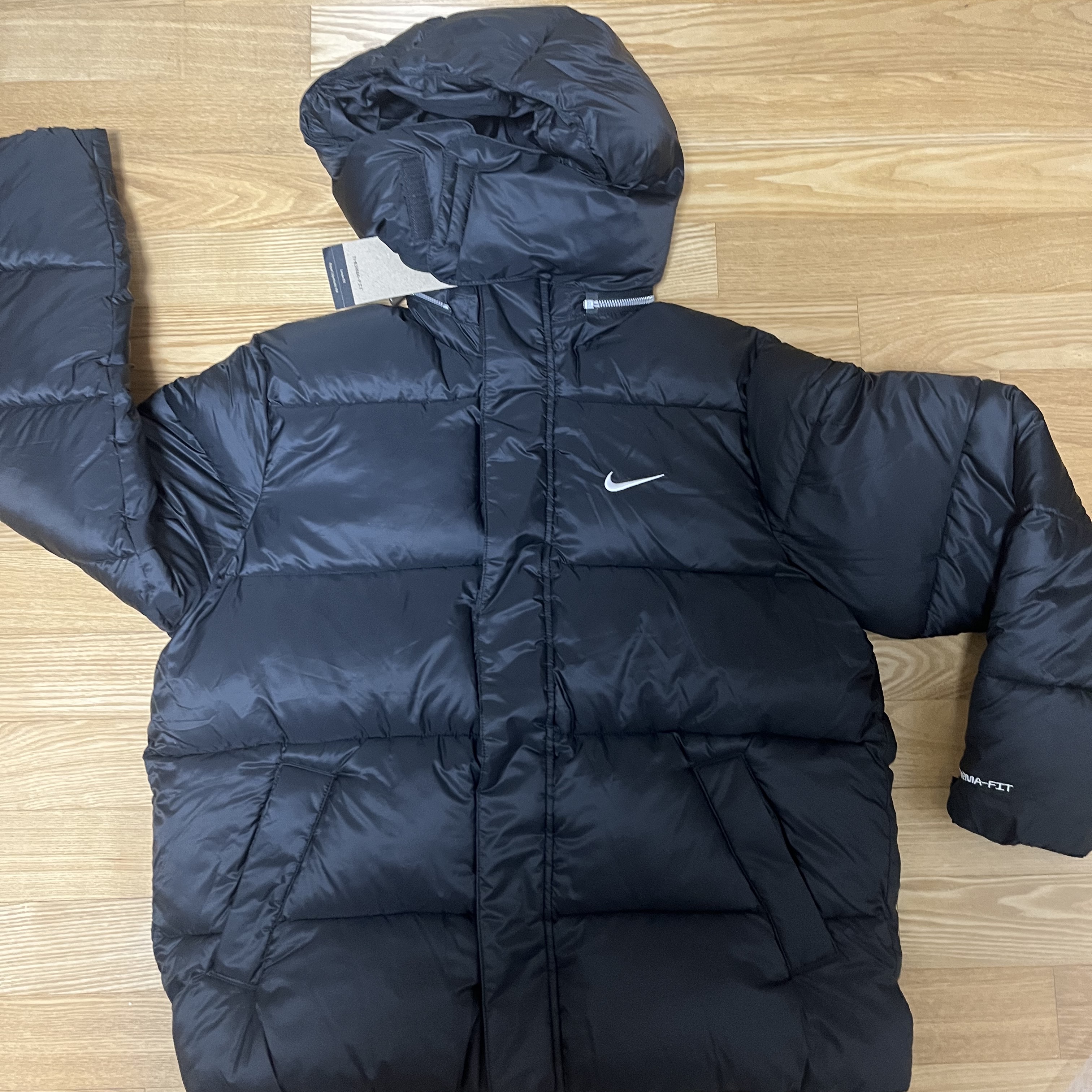 Nike Life Therma-Fit Puffer Jacket Black - Asia 착용 스타일