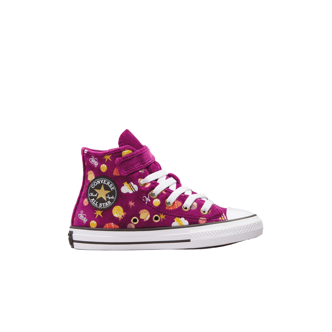 A08156C (Kids) Converse x Wonka Chuck Taylor All Star 1V Purple Gold