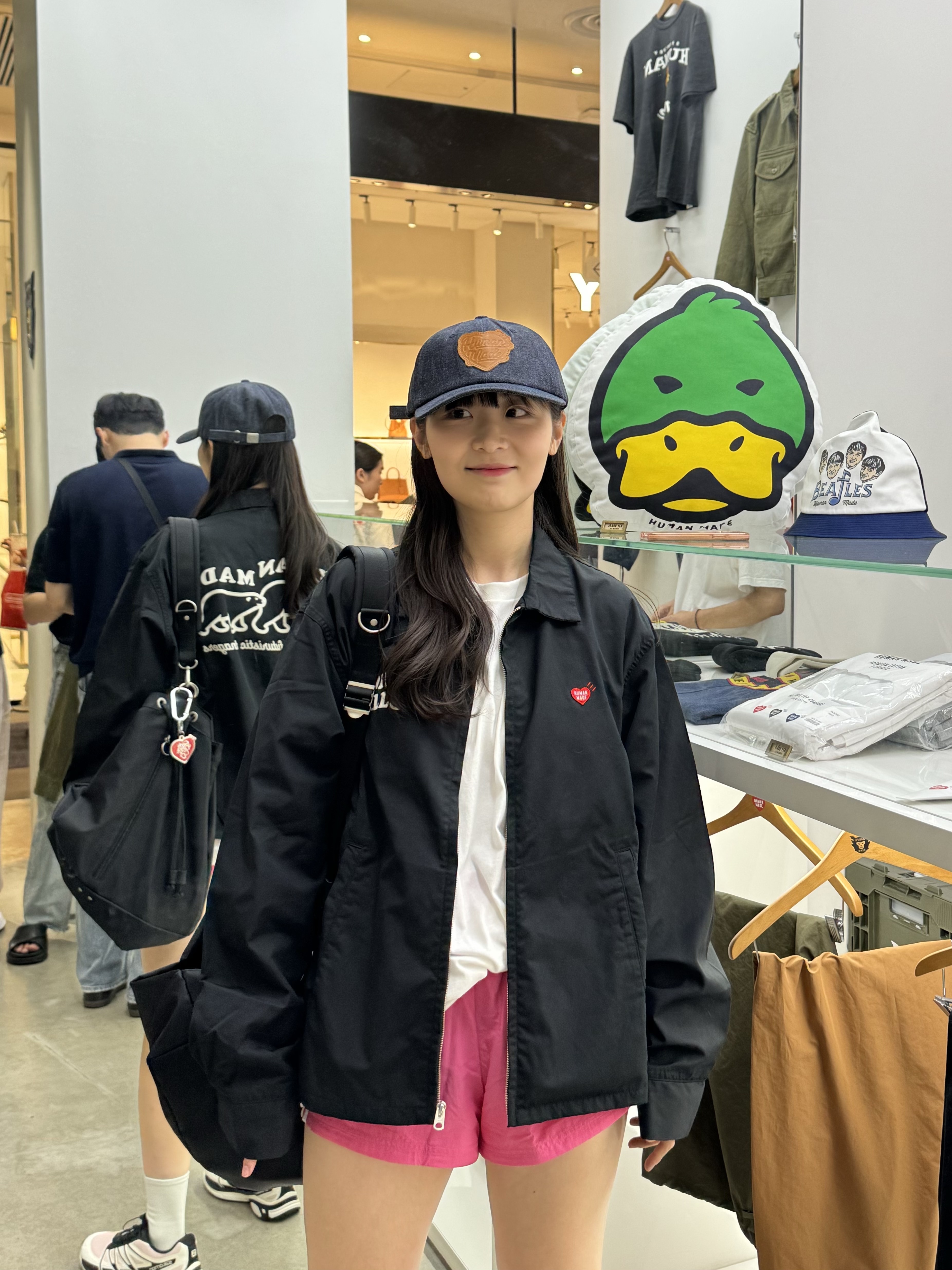 Human Made 6-Panel Denim Cap Indigo 착용 스타일