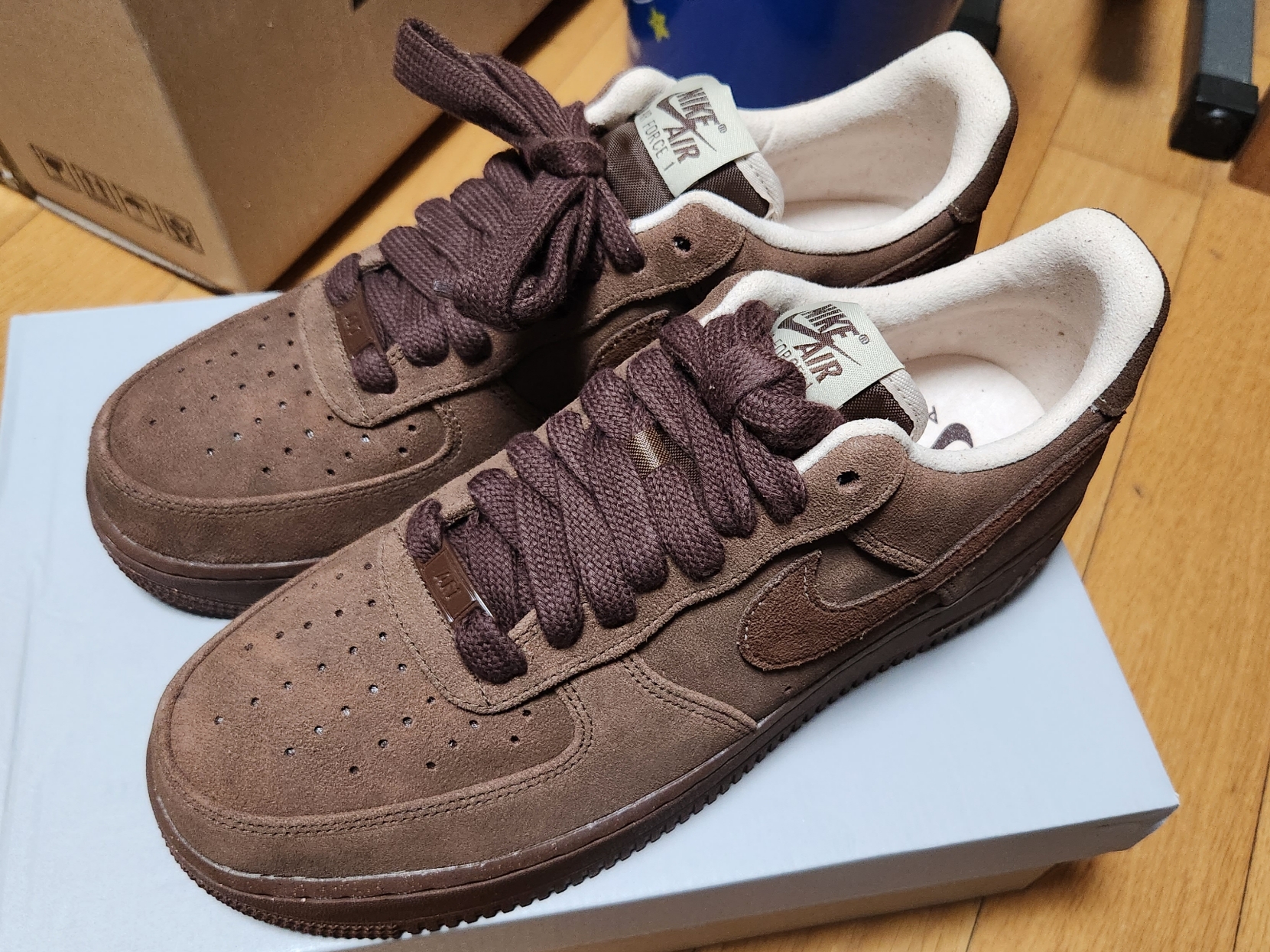 (W) Nike Air Force 1 '07 Cacao Wow 착용 스타일
