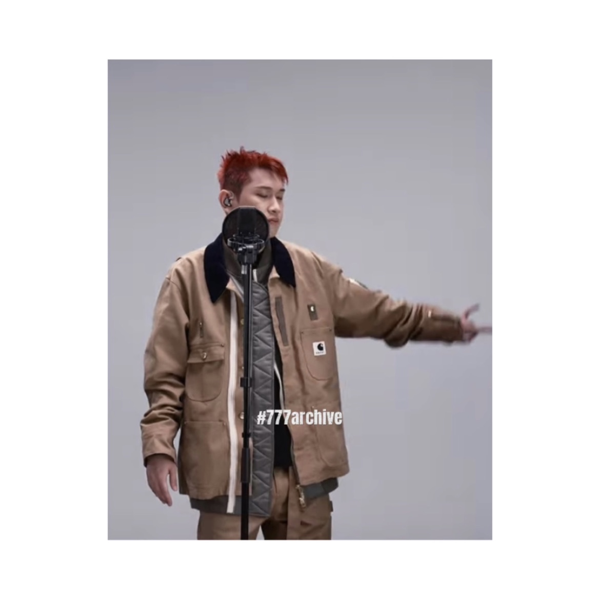 Sacai x Carhartt WIP Canvas MA-1 Jacket Michigan Beige, Sacai x Carhartt WIP Canvas Pants Beige 착용 스타일 - 6