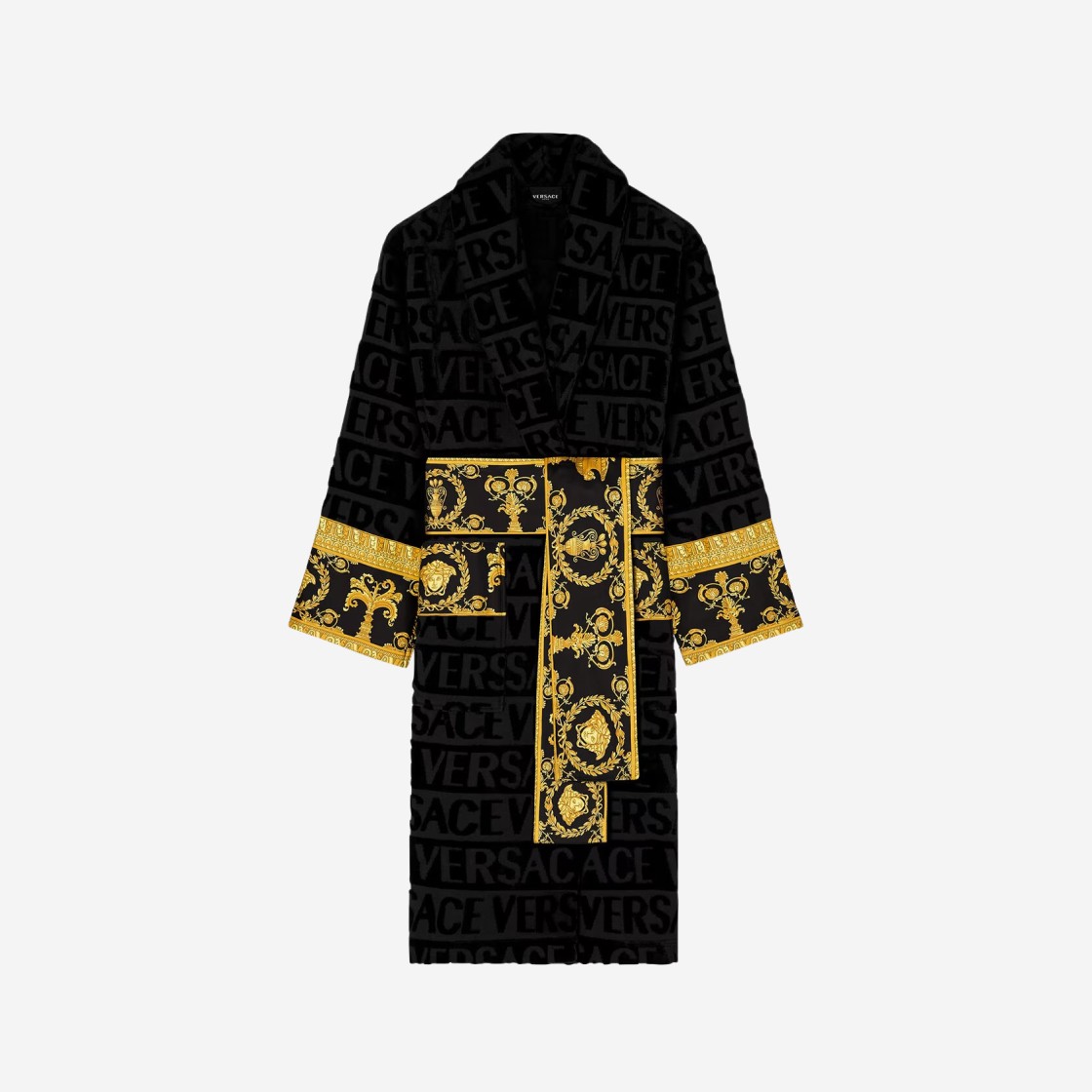 Versace I Love Baroque Bathrobe Black 상세 이미지 1