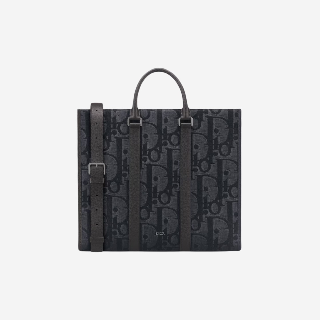 Dior East-West Tote Bag Maxi Oblique Jacquard Black 상세 이미지 1