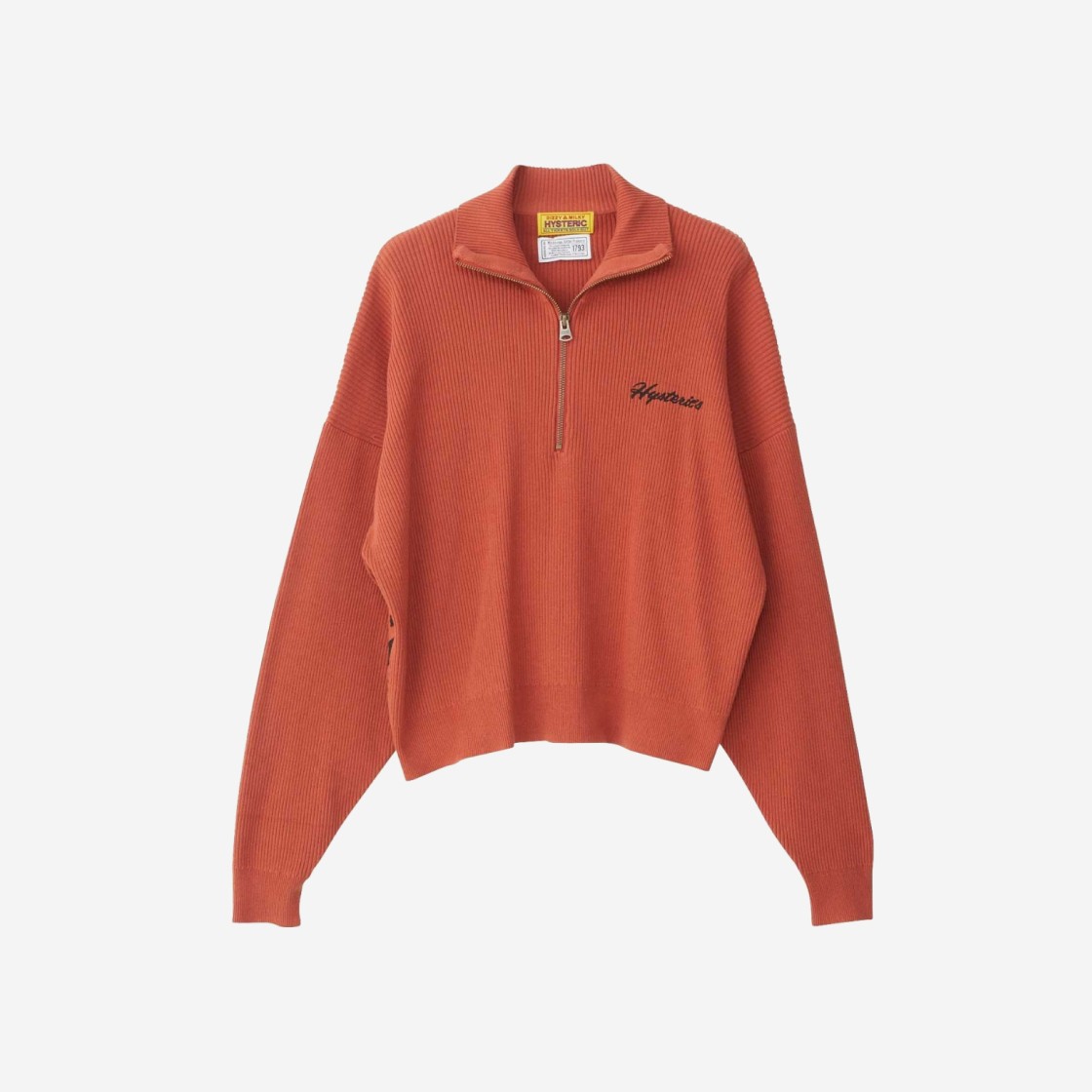 (W) Hysteric Glamour Hysteric Motel Half Zip Pullover Orange 상세 이미지 1