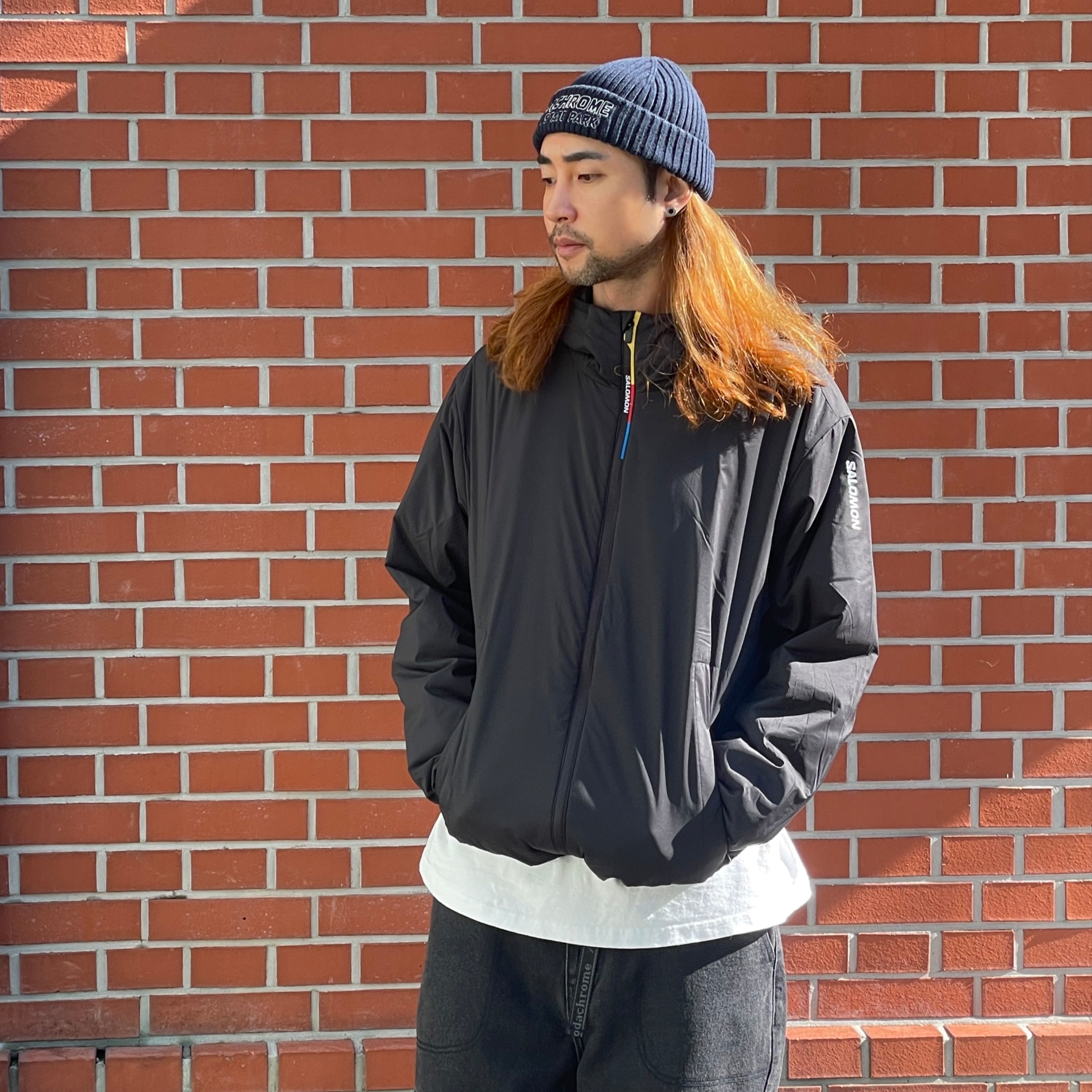 Salomon Modisay Jacket Black 착용 스타일 - 3