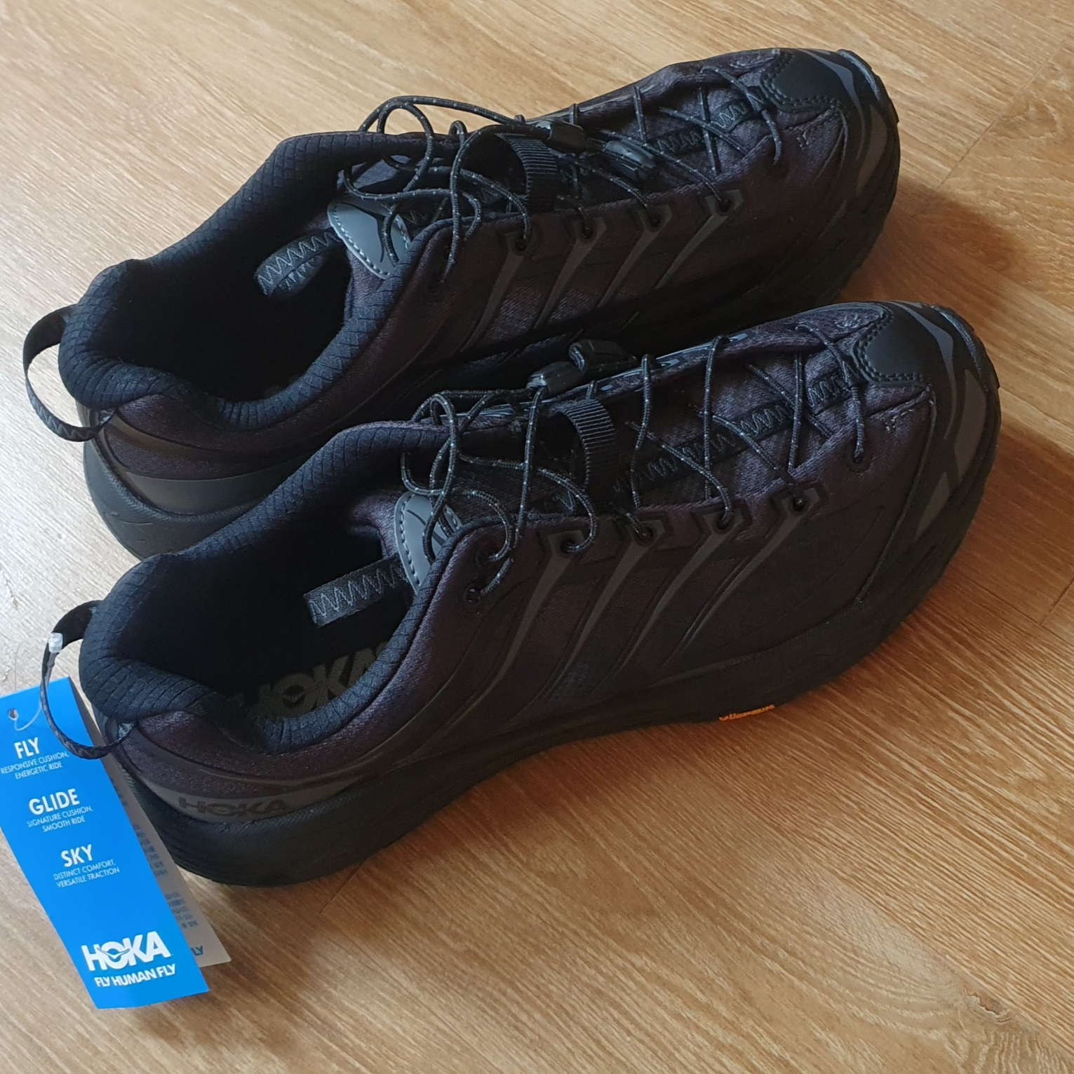 Hoka Mafate Three 2 Black 착용 스타일