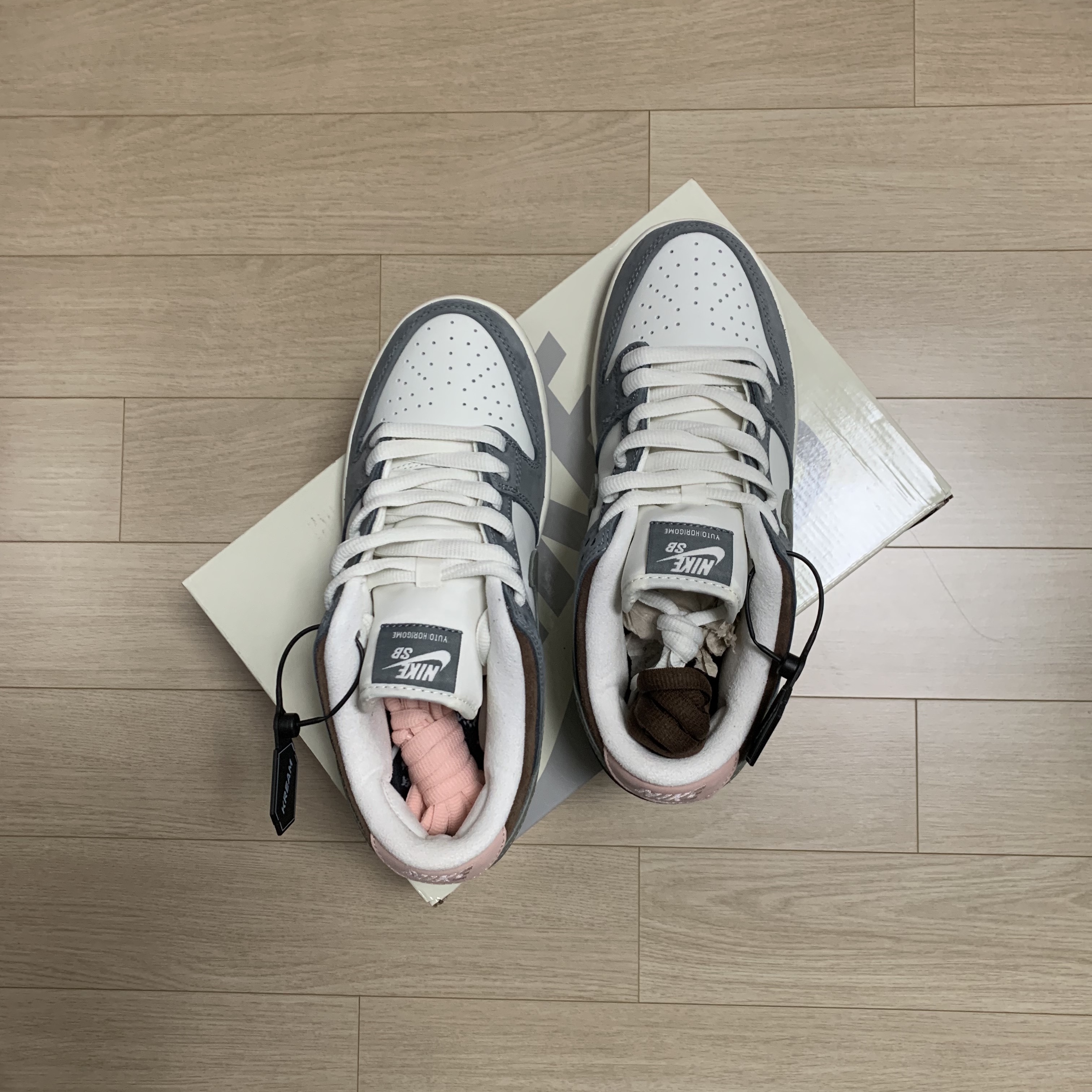 Nike x Yuto Horigome SB Dunk Low Wolf Grey 착용 스타일 - 4