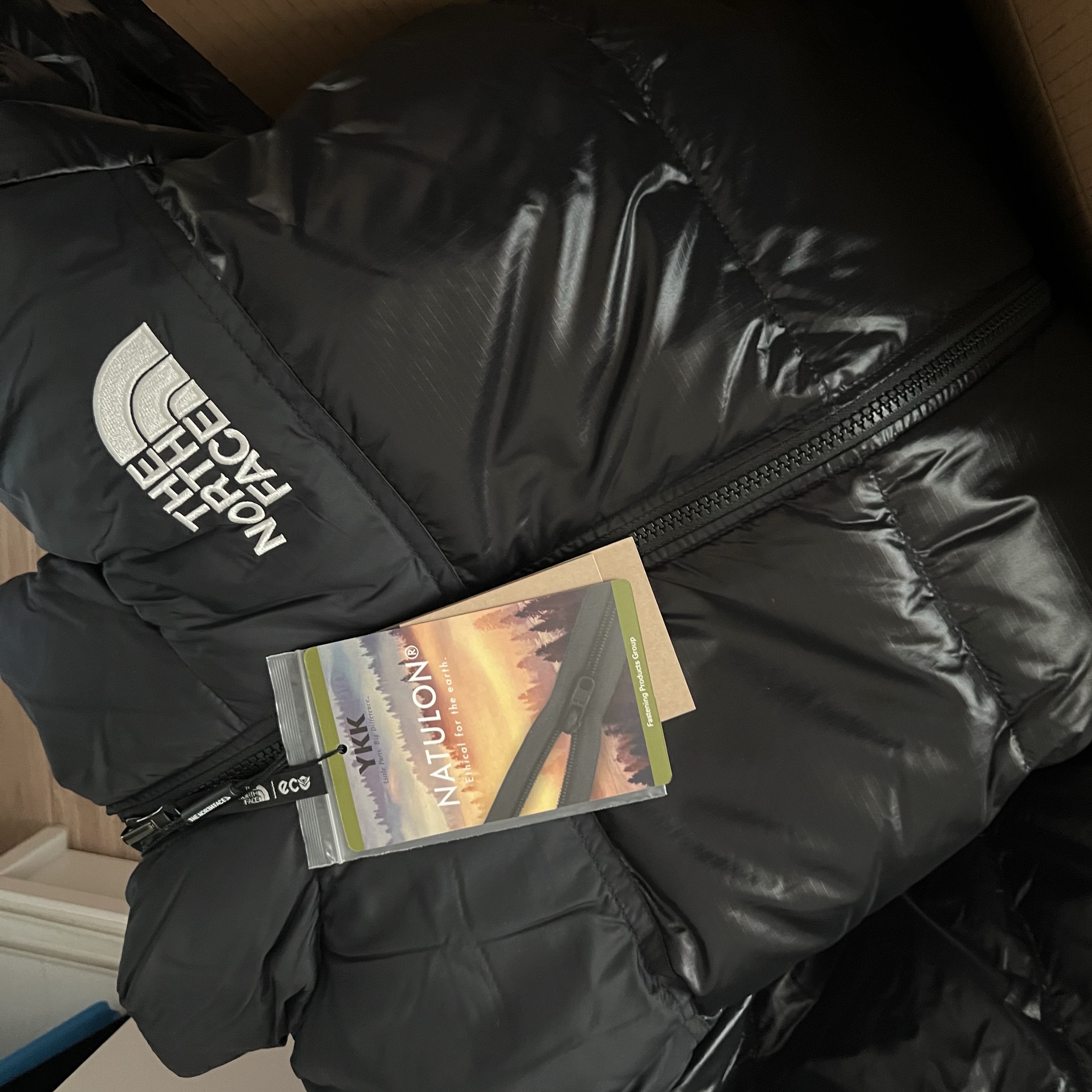 (W) The North Face 1996 Eco Nuptse Jacket 착용 스타일