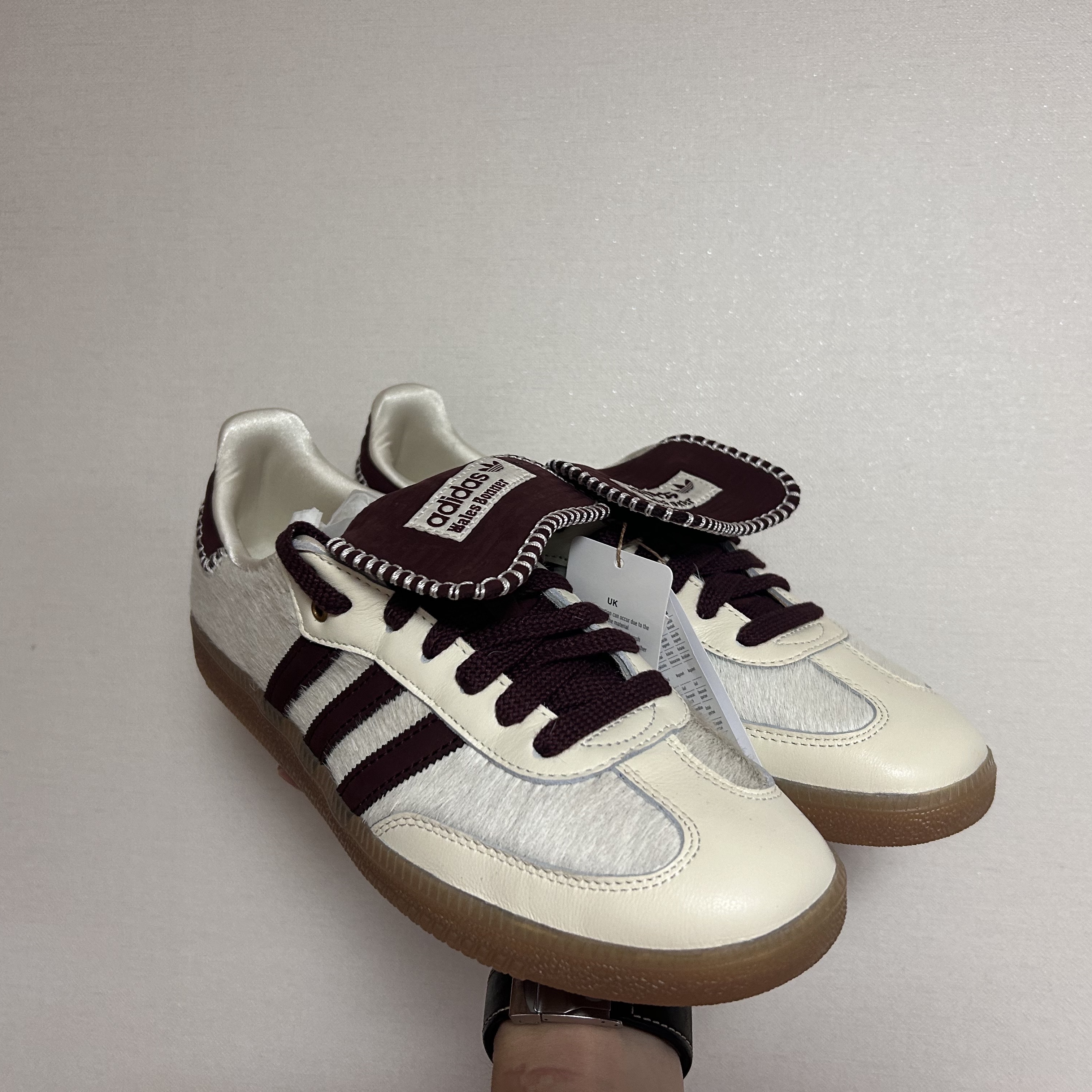 Adidas x Wales Bonner Pony Tonal Samba Cream White Mystery Brown 착용 스타일 - 2