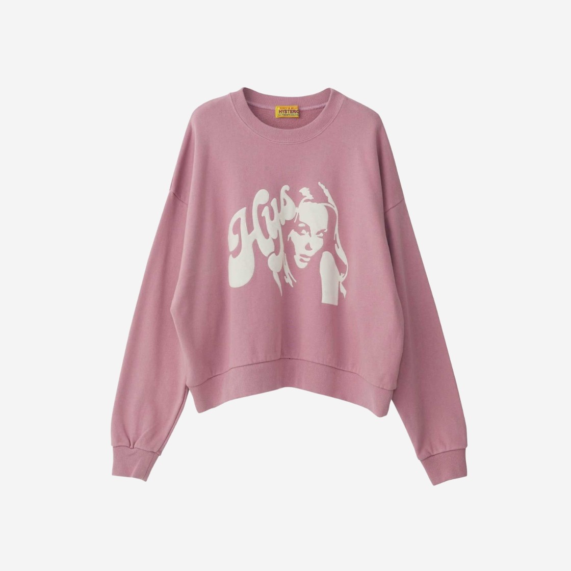 (W) Hysteric Glamour Hysteric Applique Oversized Sweatshirt Pink 상세 이미지 1