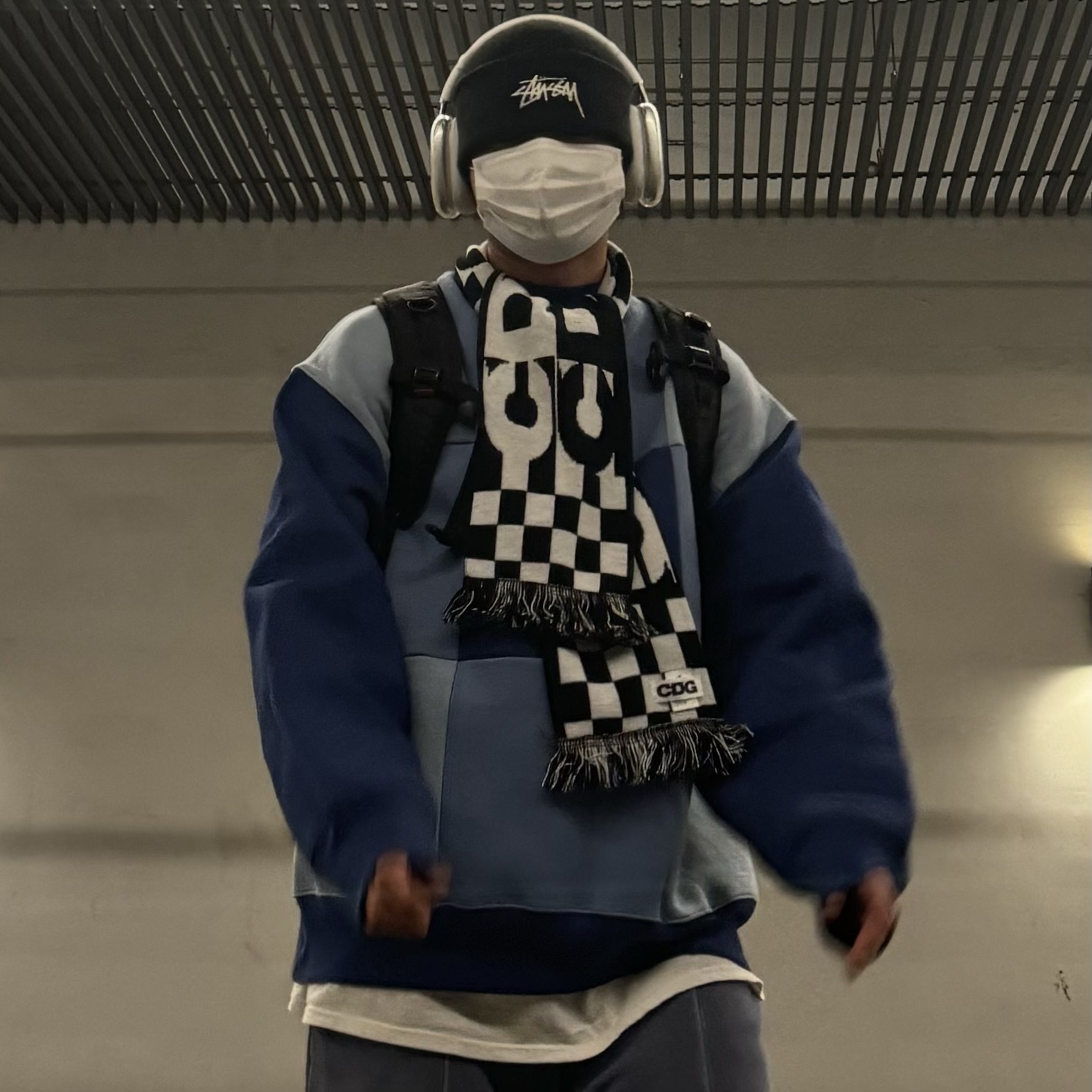 Nike x Stussy Cuff Beanie Black, Apple AirPods Max Lightning Silver (Korean Ver.) 착용 스타일