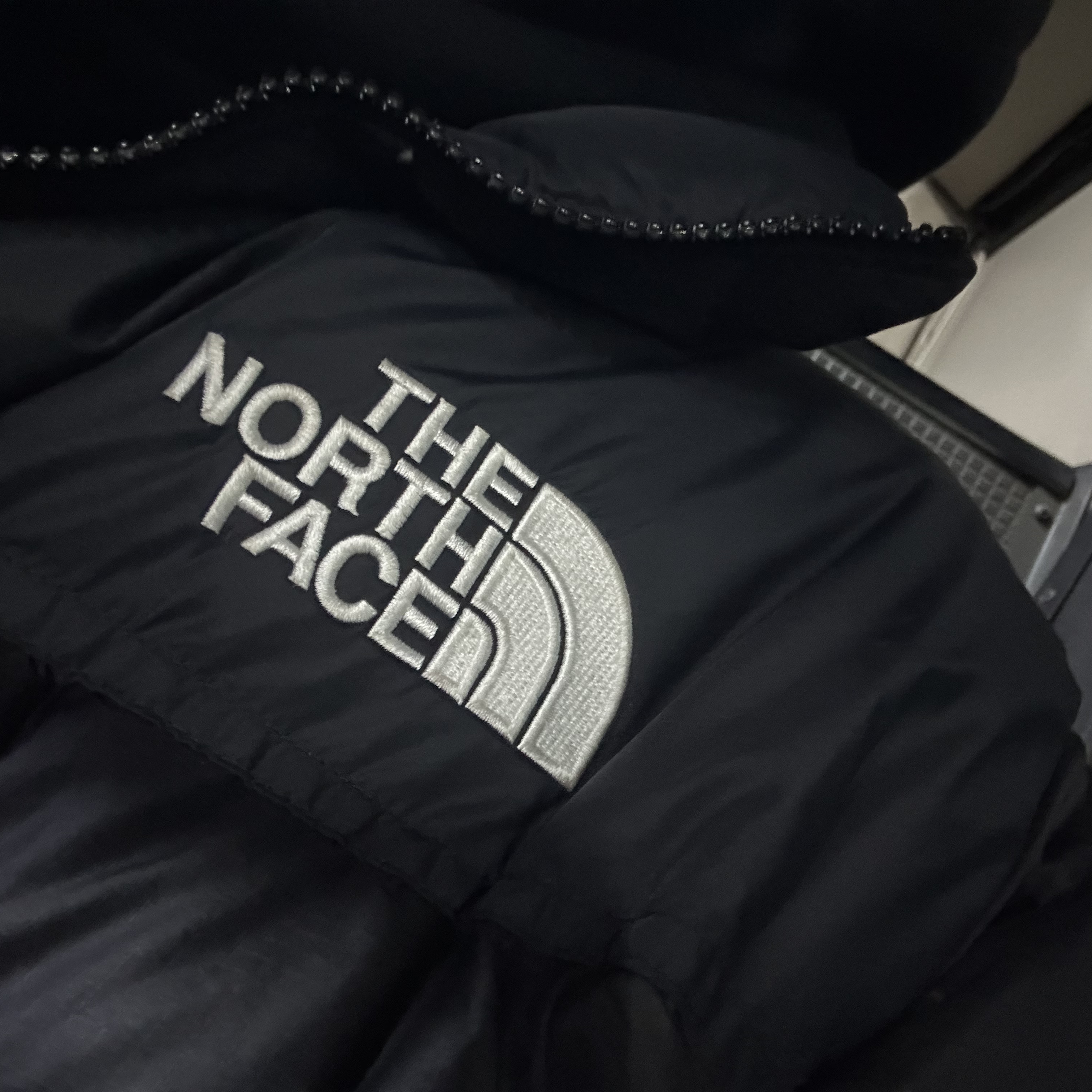 The North Face 1996 Eco Nuptse Jacket Black 착용 스타일