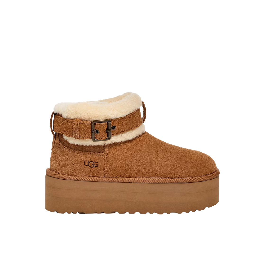 (W) 어그 울트라 미니 벨티드 롤러 체스트넛