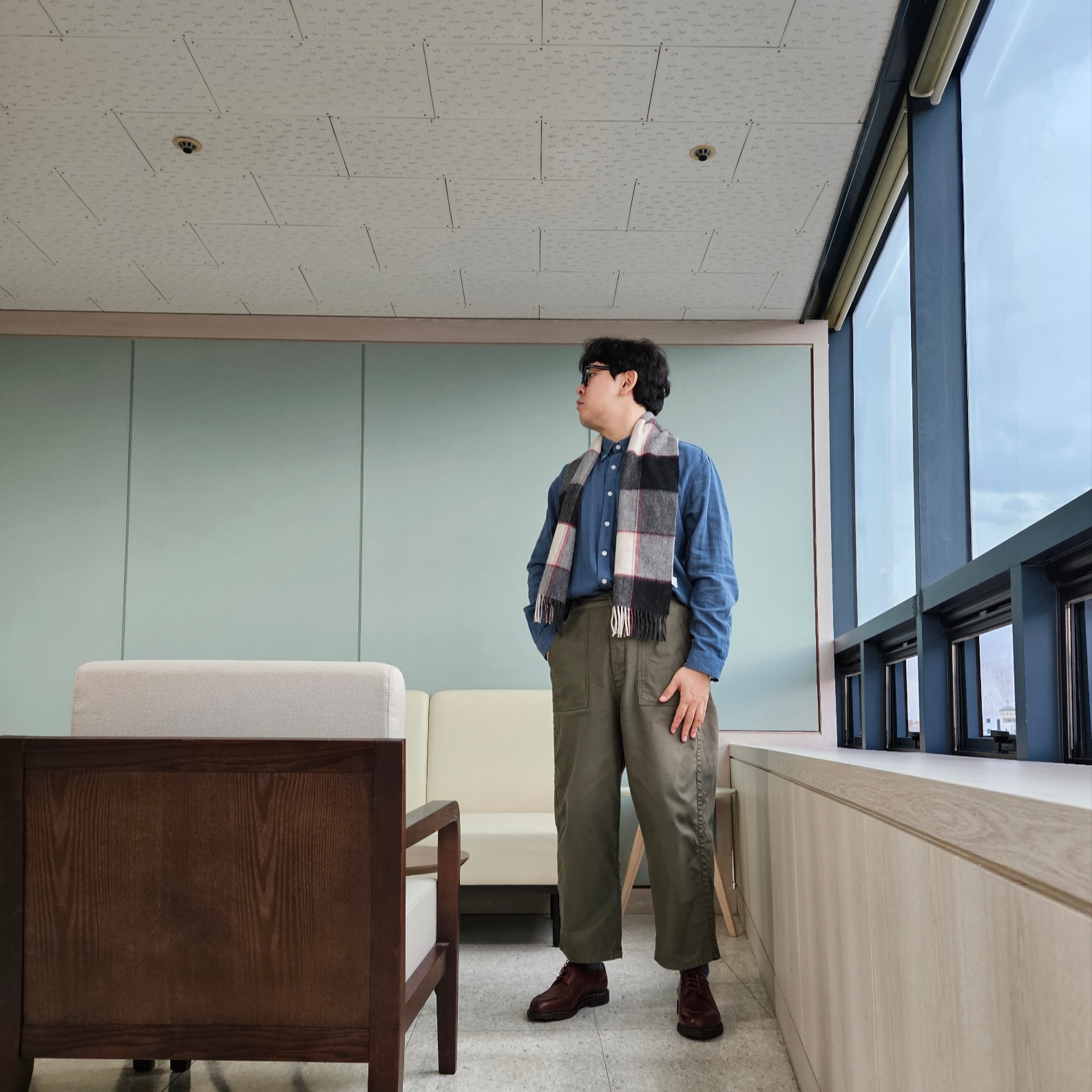 Paraboot Avignon Griff Lisse Marron 착용 스타일 - 3